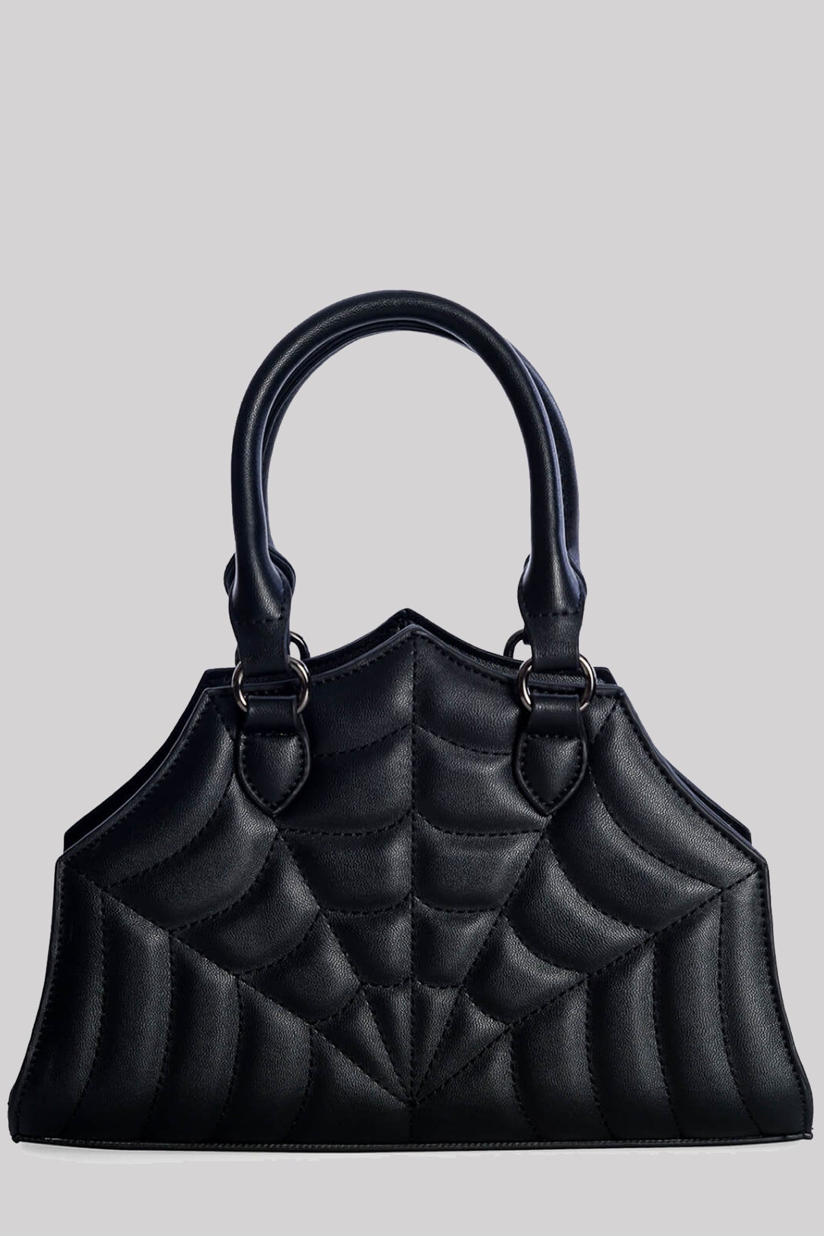 Banned Sirin Quilted Spiderweb Gothic Bag