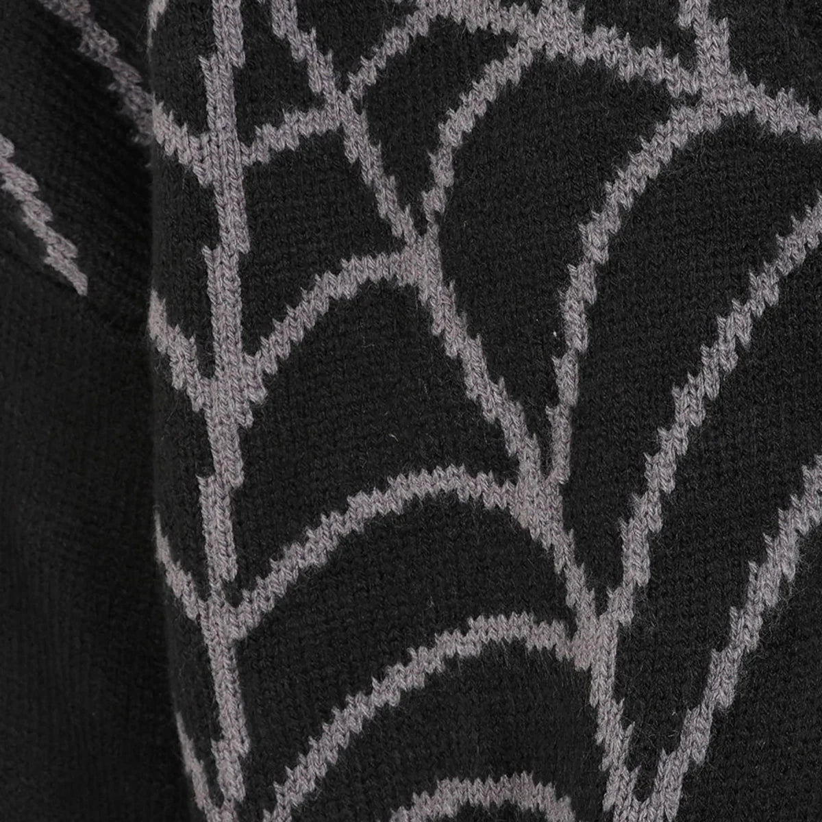 Banned Spider Cropped Cardigan Black Spider Web Knit Gothic