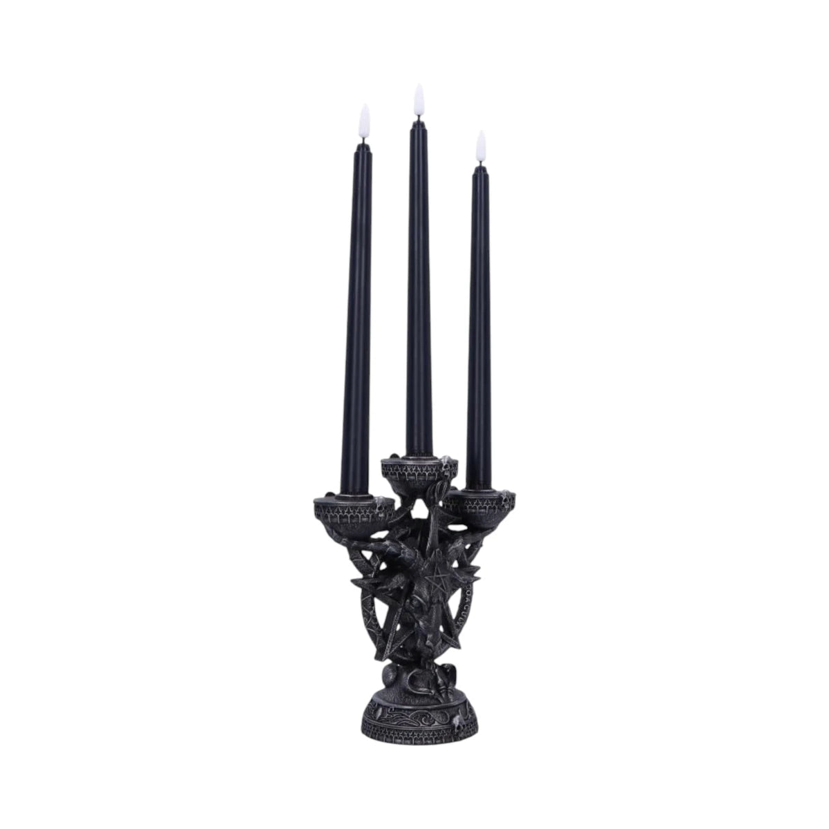 Nemesis Now Baphomet's Radiance Candelabra with LED Candles