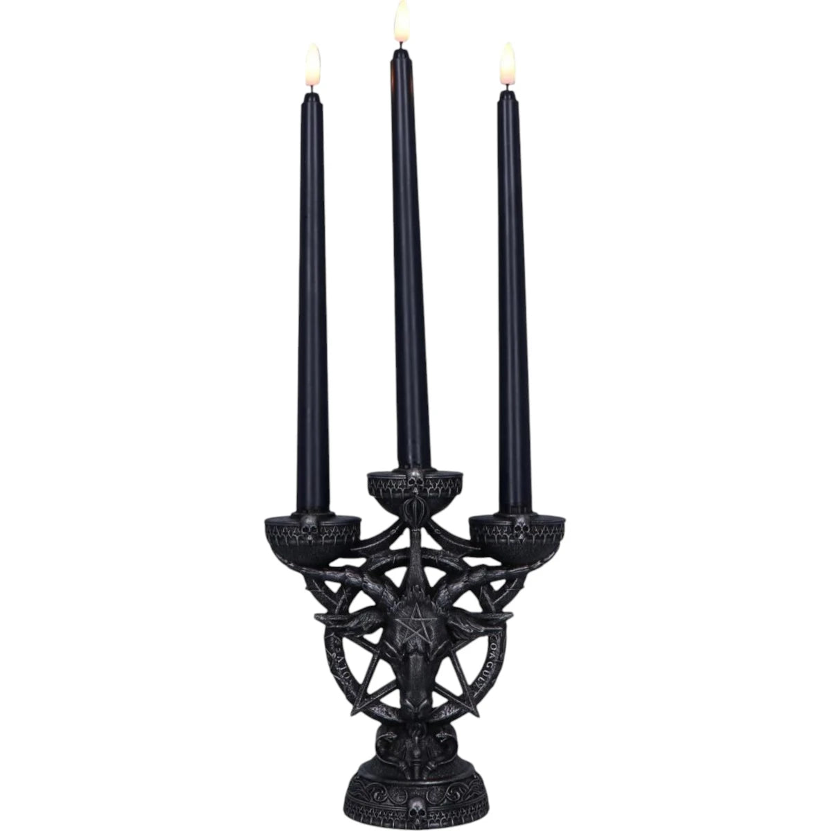 Nemesis Now Baphomet's Radiance Candelabra with LED Candles