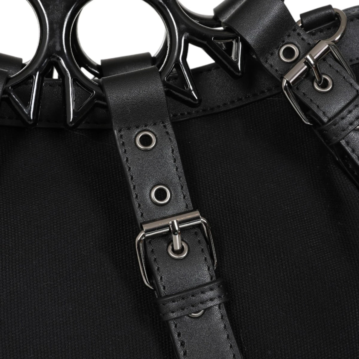 Banned Iron Halo Bag Black Gothic Top Handle Shoulder Handbag