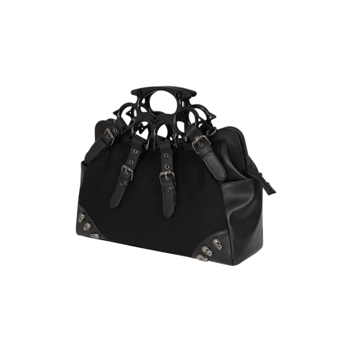 Banned Iron Halo Bag Black Gothic Top Handle Shoulder Handbag