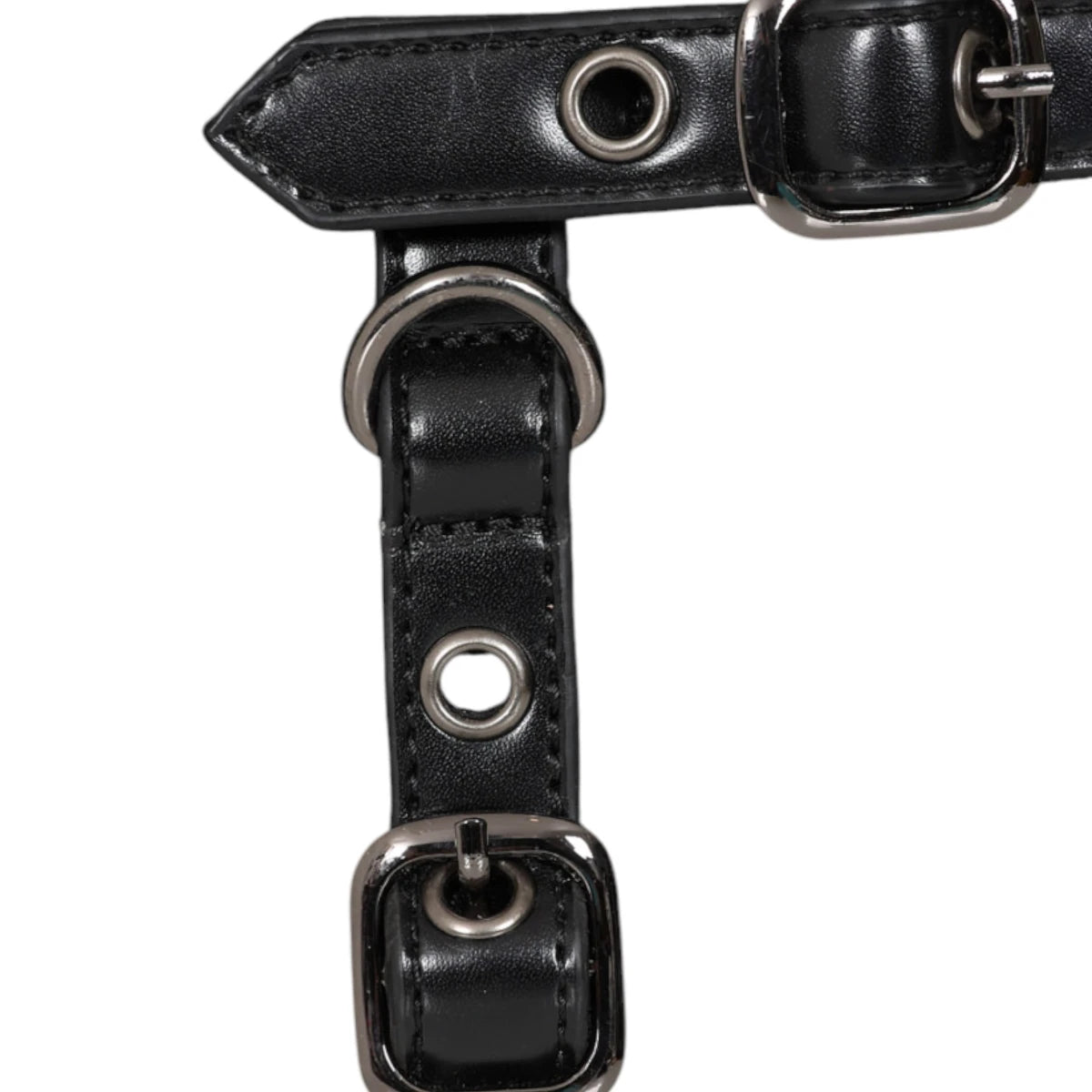 Banned Ledger Satchel Bag Black Structured Buckle Handbag