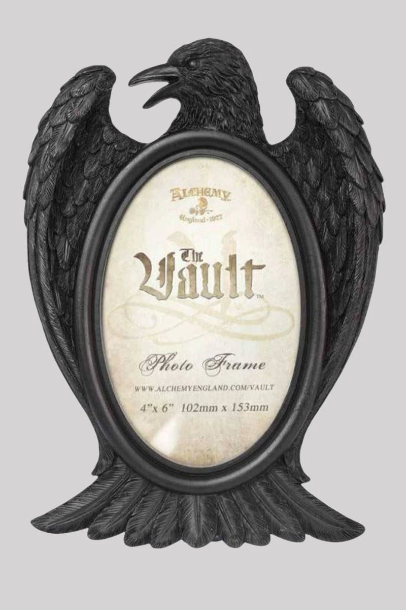 Alchemy England Black Raven Photo Frame Gothic Home Decor | Ro Rox