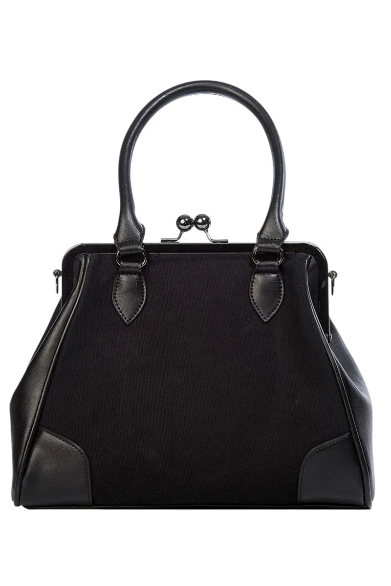 Banned Restrict Handbag Black Pentagram Gothic Occult Purse