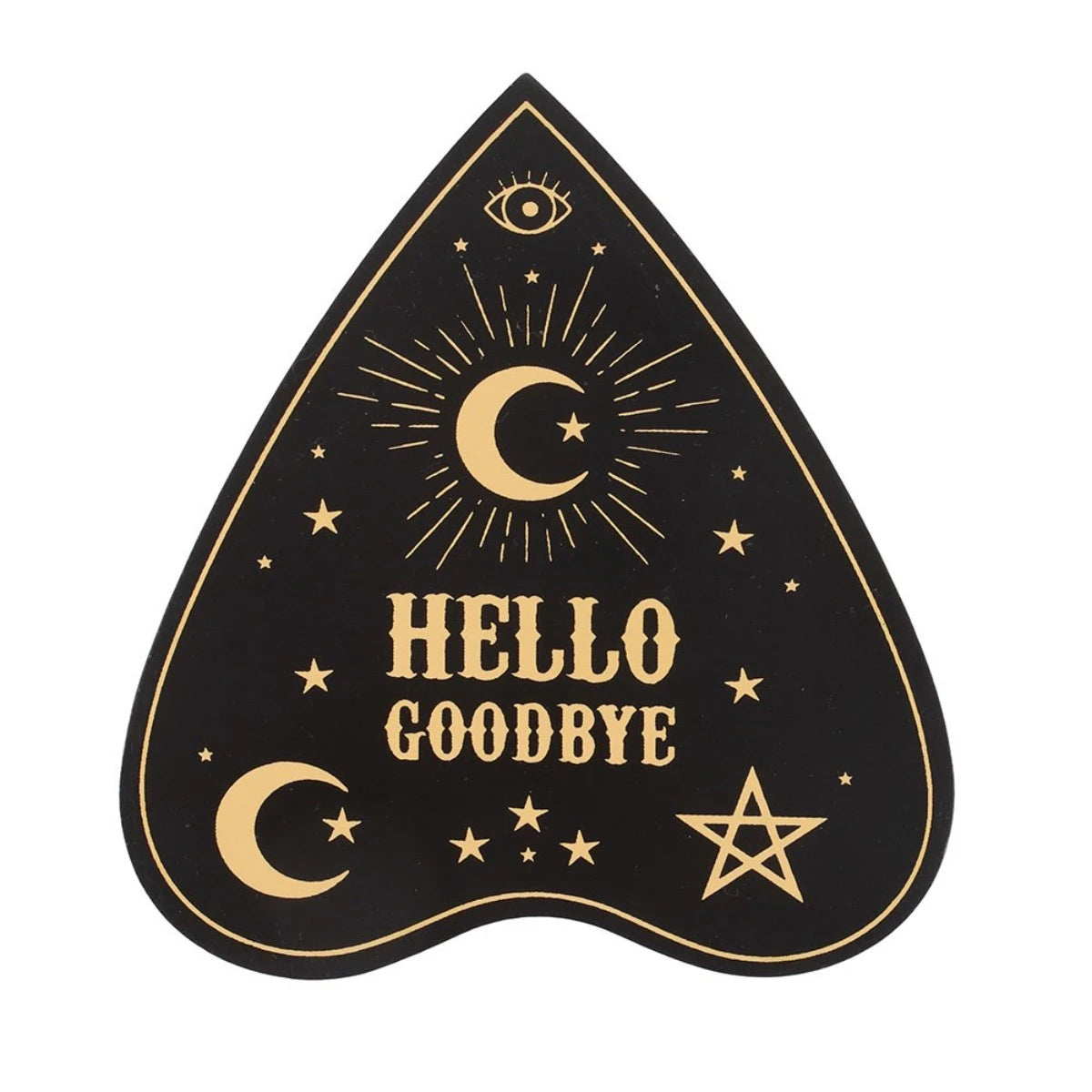 Black Talking Board Planchette Coaster Set - Mystical Decor