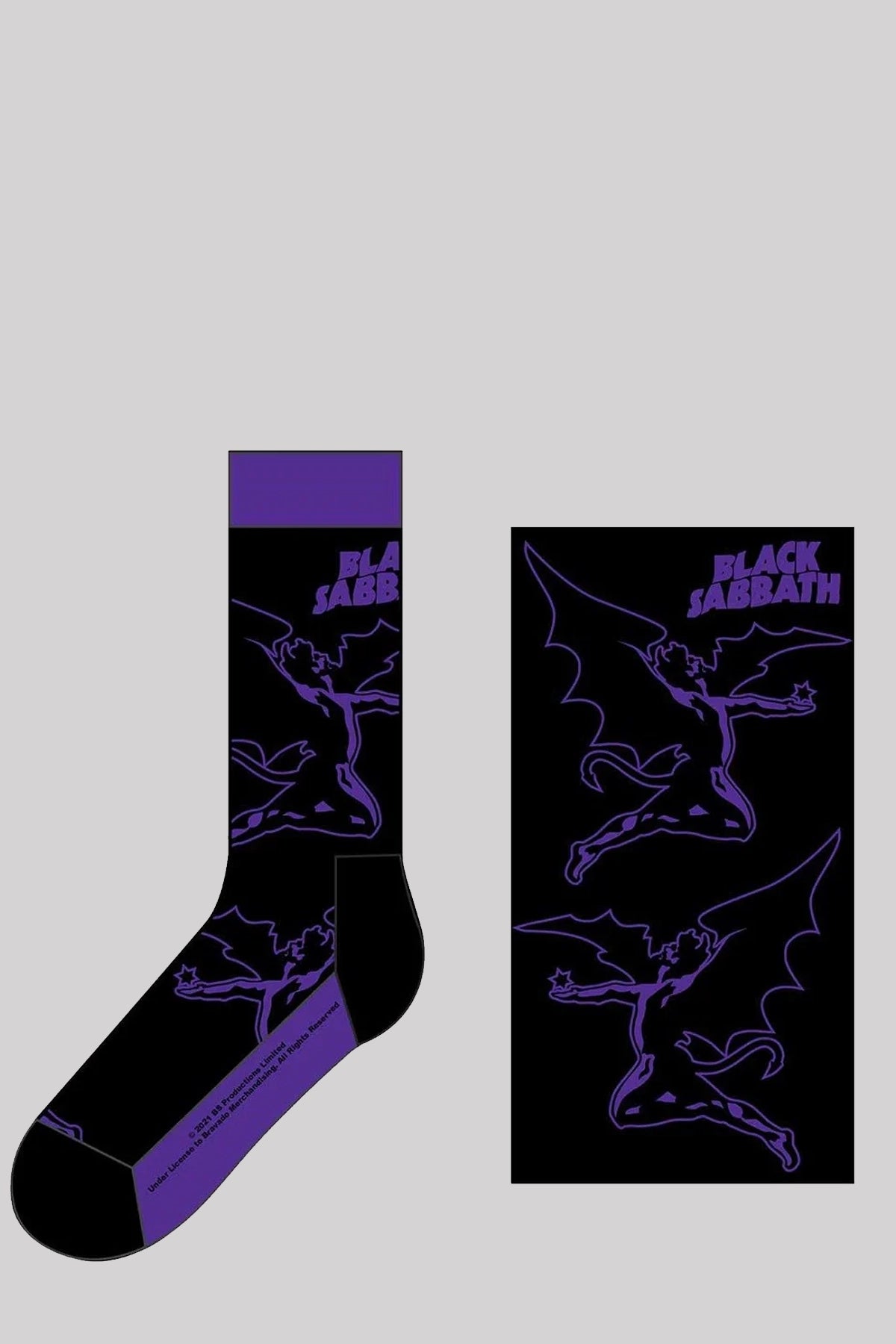 Black Sabbath Unisex Ankle Socks: Logo & Demon