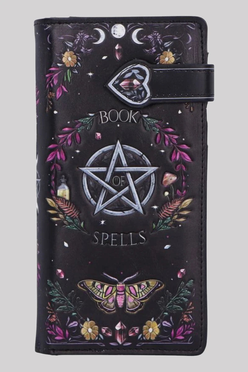 Nemesis Now Book of Spells Purse Gothic Embossed PU Wallet