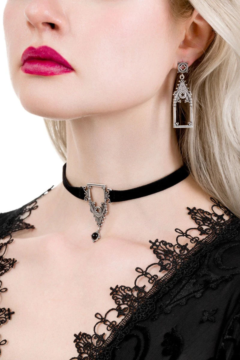 Restyle Cathedralis Earrings Gothic Architecture Drop Style