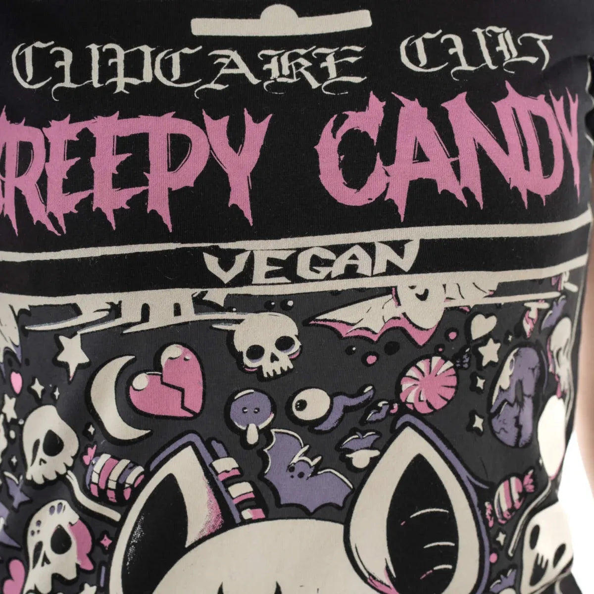 Cupcake Cult Creepy Candy T-Shirt - Vegan Gothic Graphic Tee