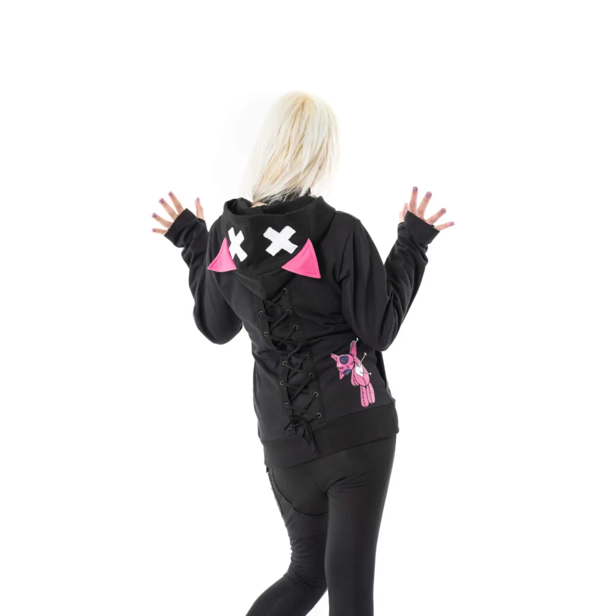 Cupcake Cult Kitty Mayhem Zipped Hoodie - Gothic Anime Style | Ro Rox