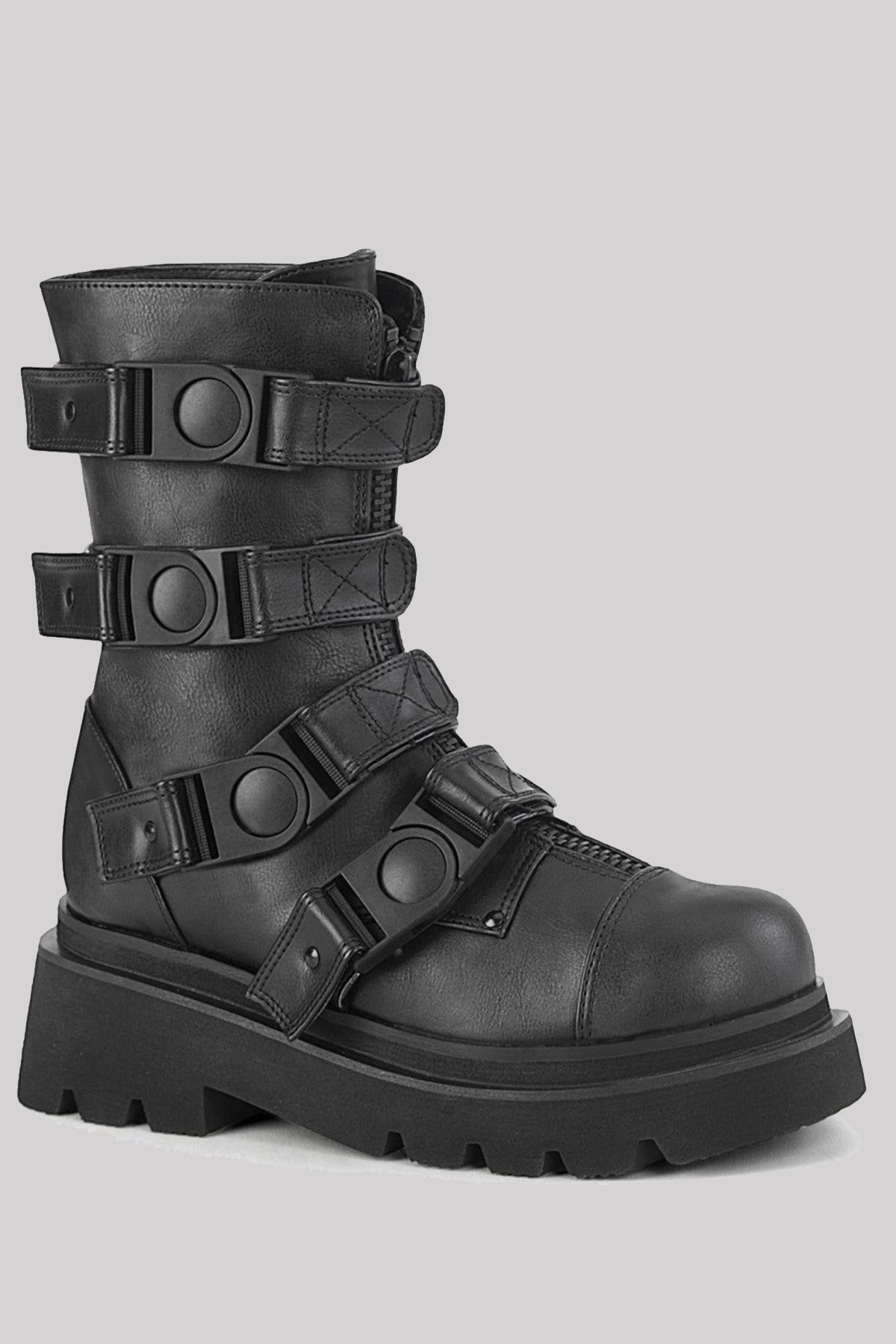 Demonia buckle boots hotsell