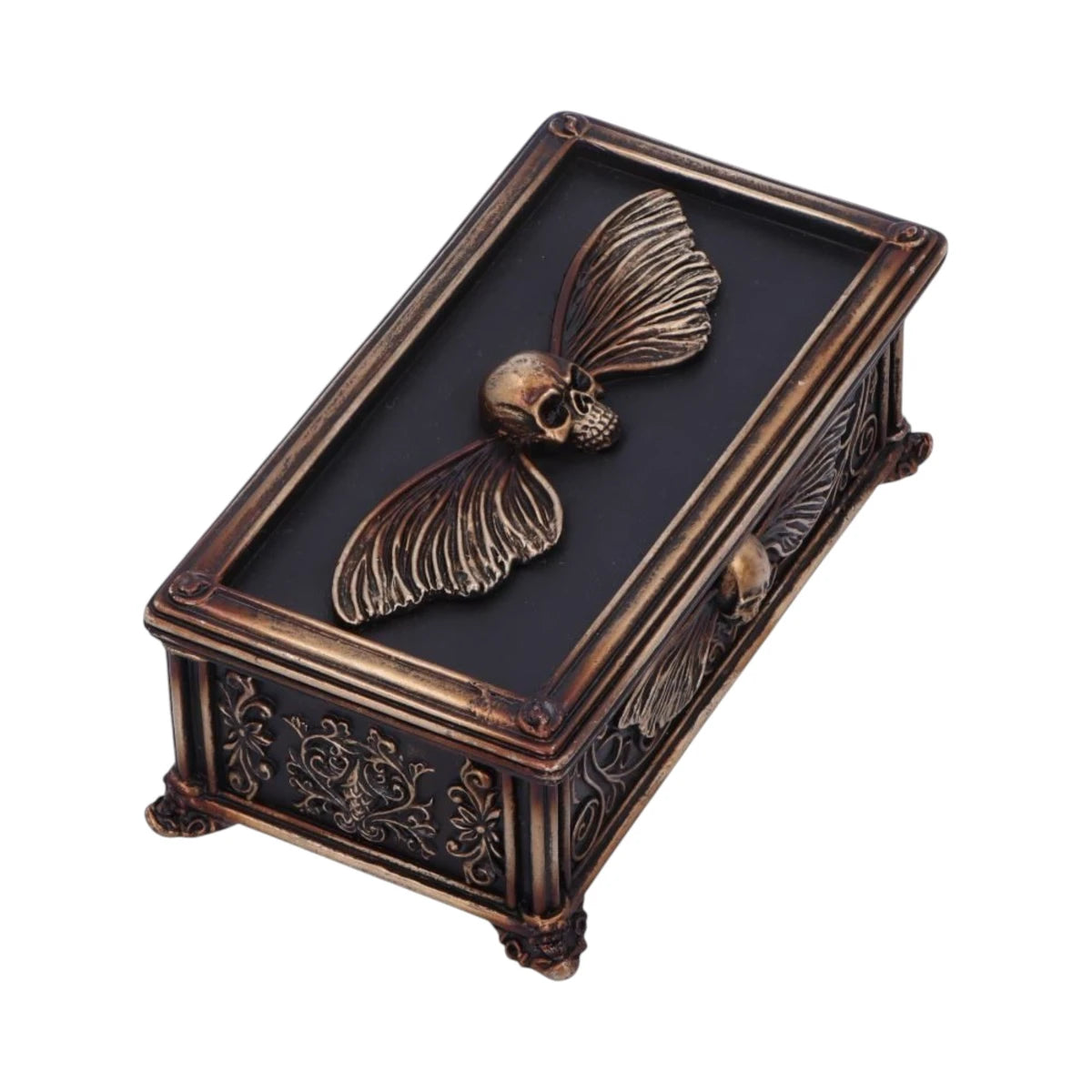 Nemesis Now Treasure Box Death's Head Skull Moth Trinket