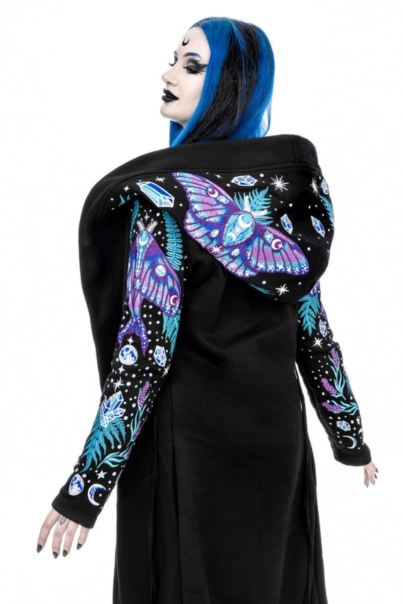 Restyle Enchanted Forest Hoodie Moth Fern Floral Design Ro Rox