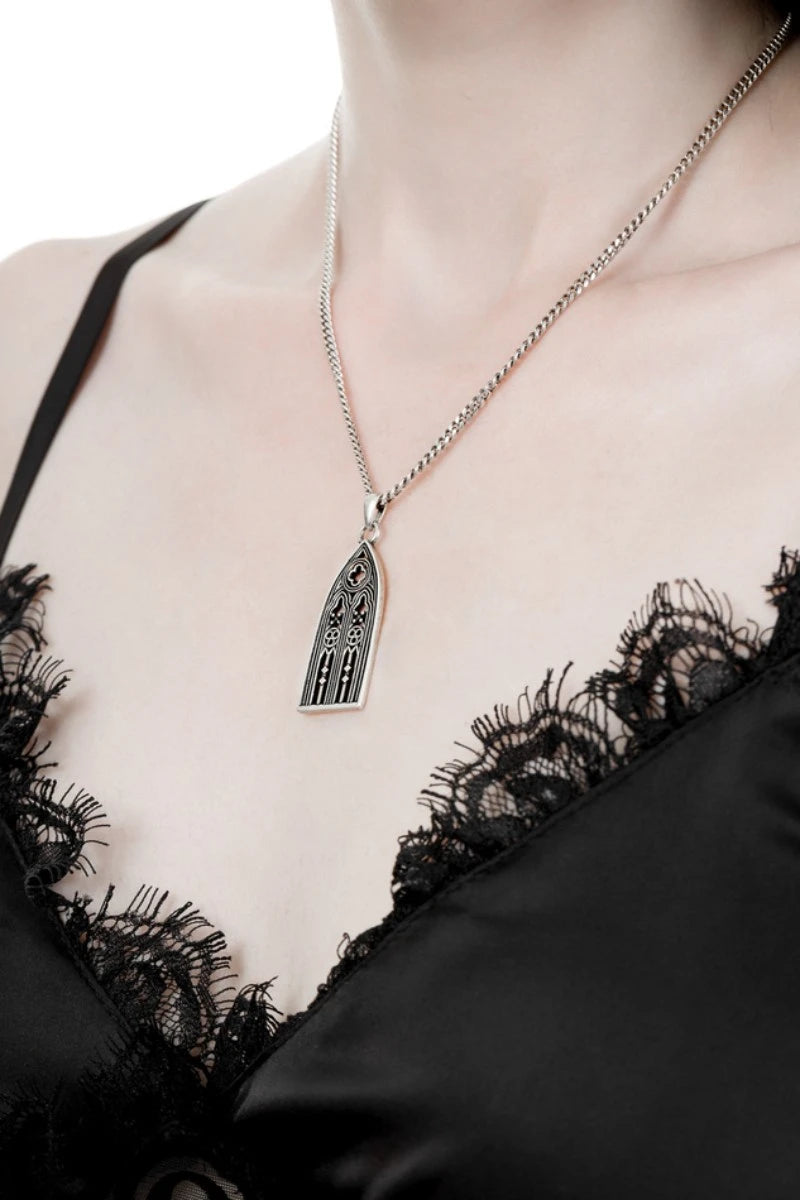 Restyle Enchanted Ruins Necklace – Silver Cathedral Pendant