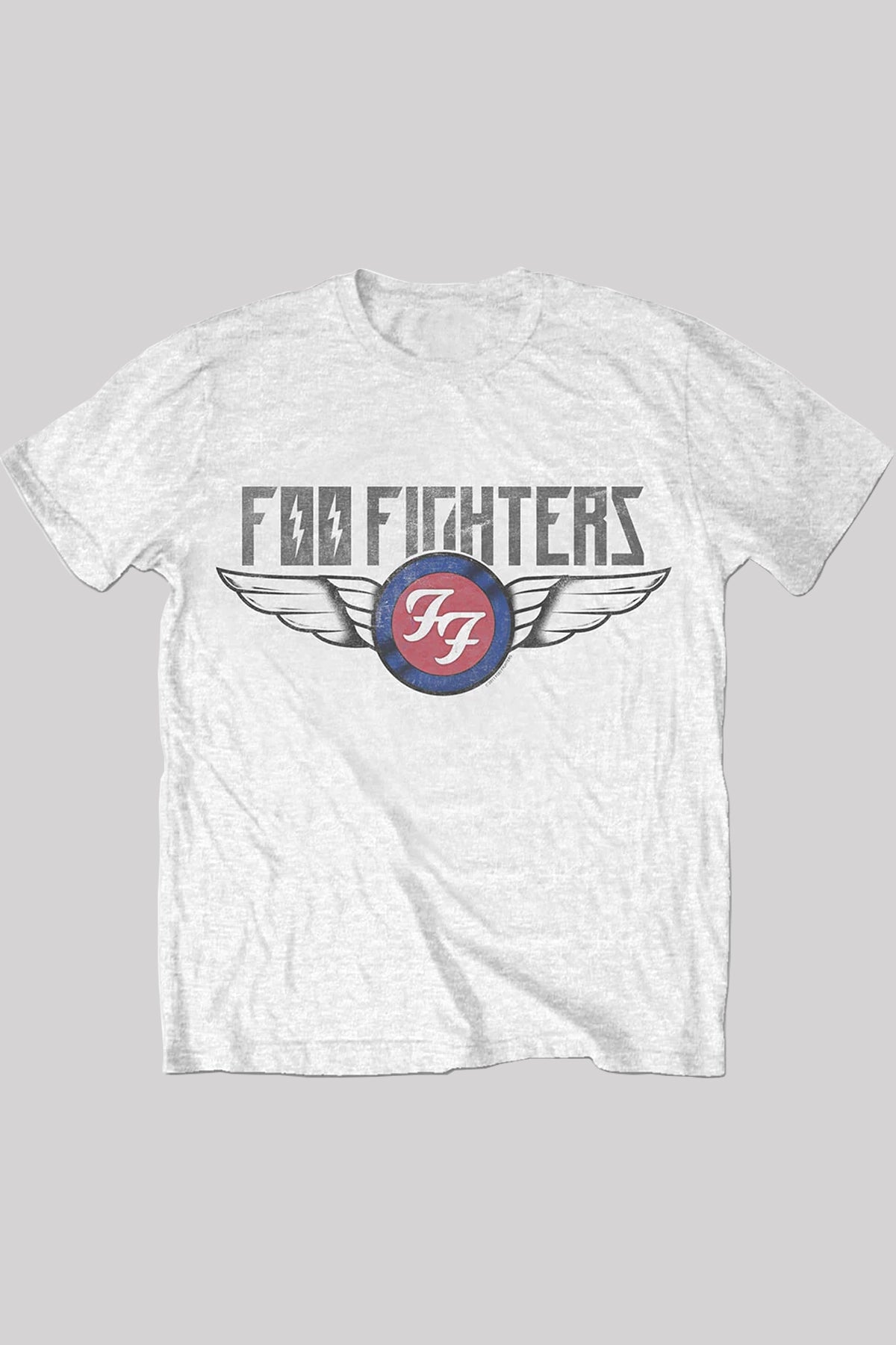 Foo Fighters Flash Wings Unisex White T-Shirt