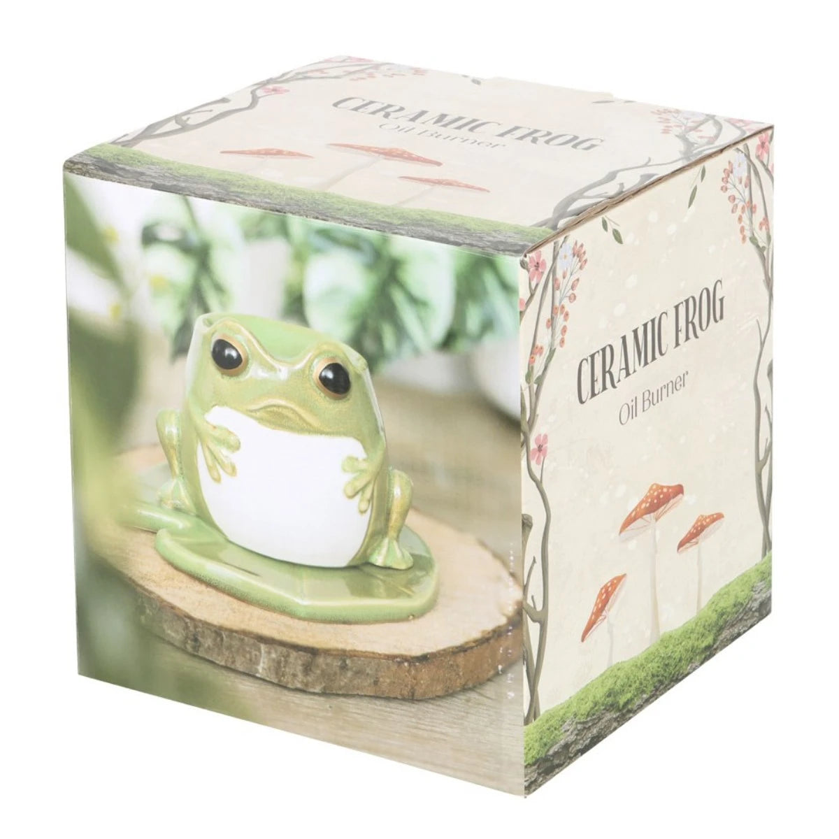 Frog Shaped Oil Burner on Lily Pad – Ceramic Wax Melter