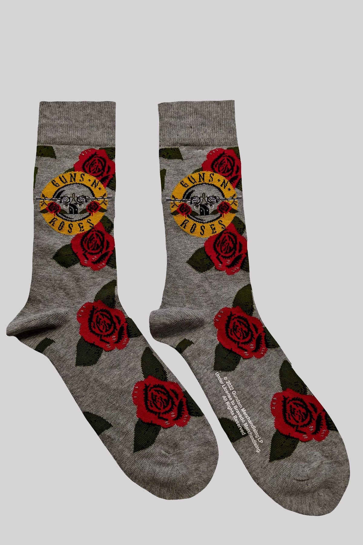 Official Band Merch Guns N' Roses Unisex Ankle Socks: Bullet Roses