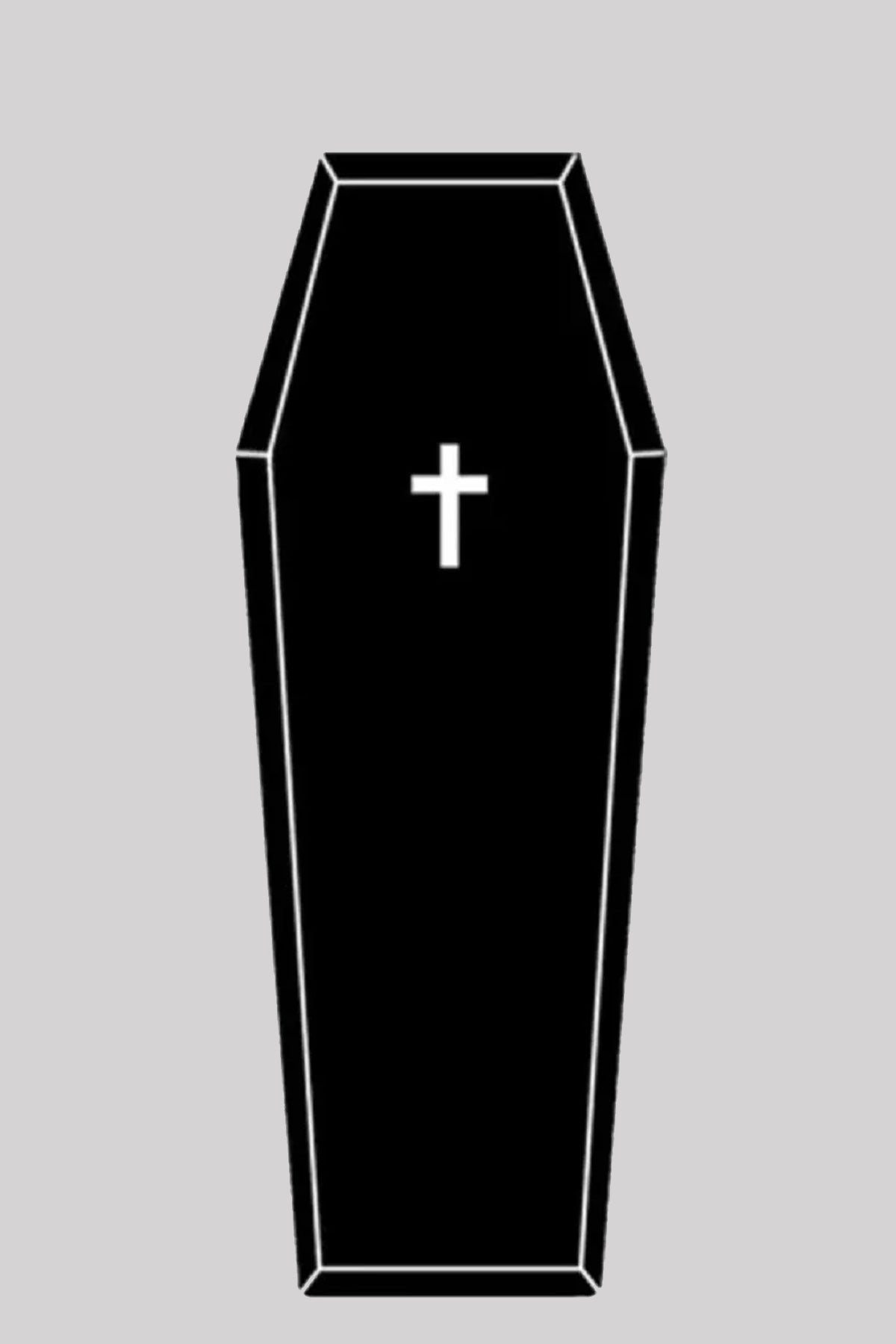 Gothic Coffin Cross Carpet Halloween Non-Slip Rug Décor