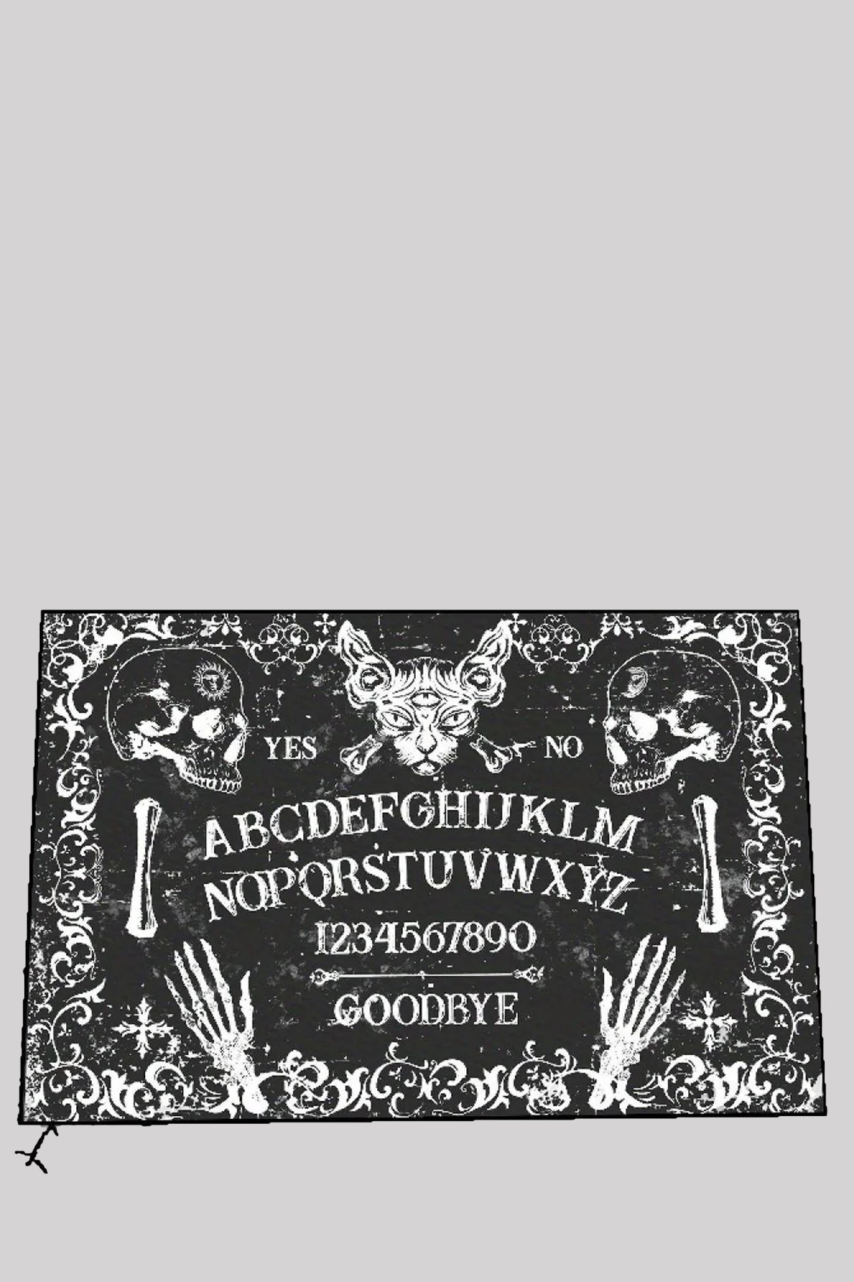 Gothic Hello Goodbye Ouija Rug Halloween Non-Slip Décor