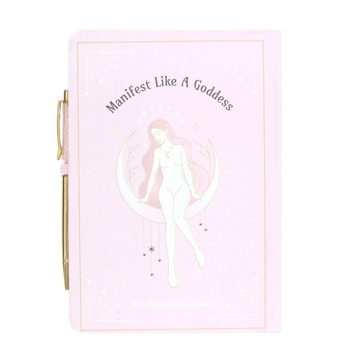 Goddess Energy Manifestation Journal - Rose Quartz Pen