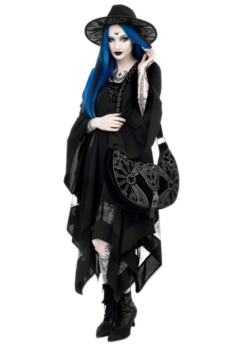 Restyle Gothic Chapel Hobo Bag - Crescent Moon Handbag