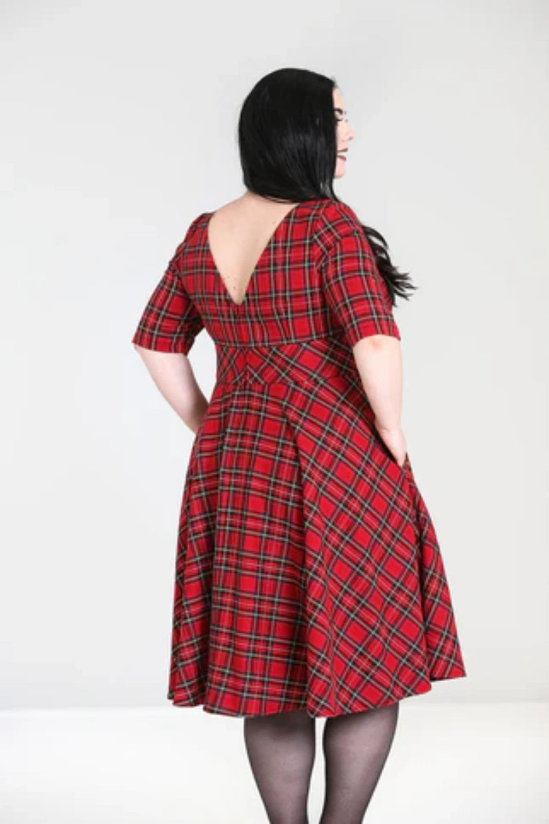 Hell Bunny Irvine Tartan 50's Dress – Retro Christmas Style