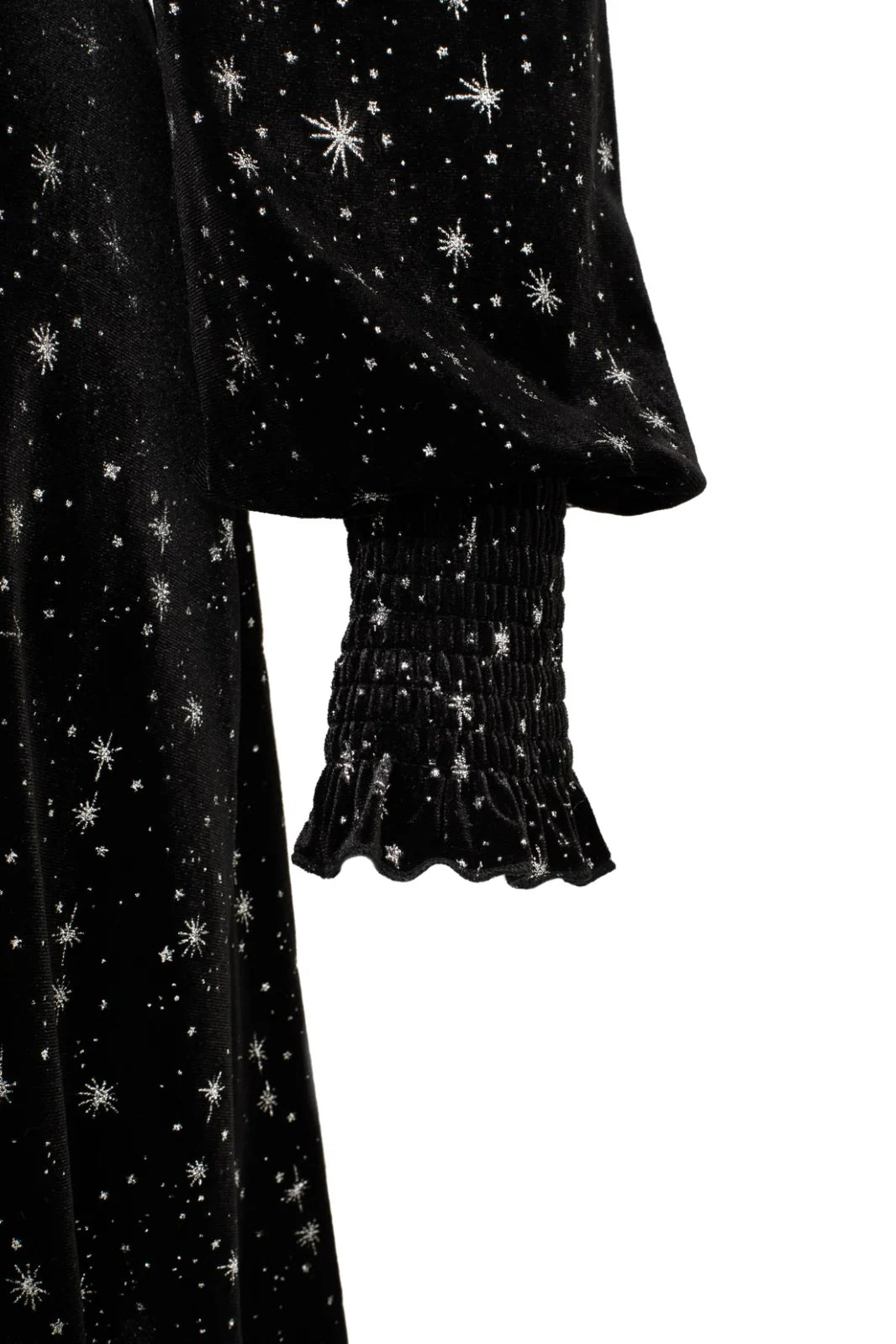 Hell Bunny Vela Dress - Black Velvet Star Print Mini Dress | Ro Rox