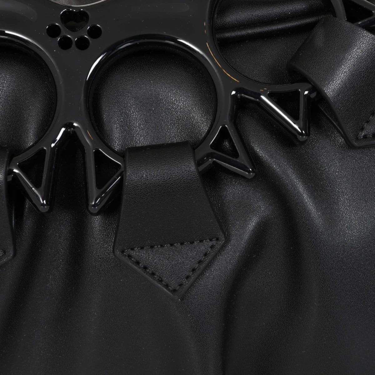 Banned Hex Paws Kitten Handbag Black Top Handle Shoulder Bag
