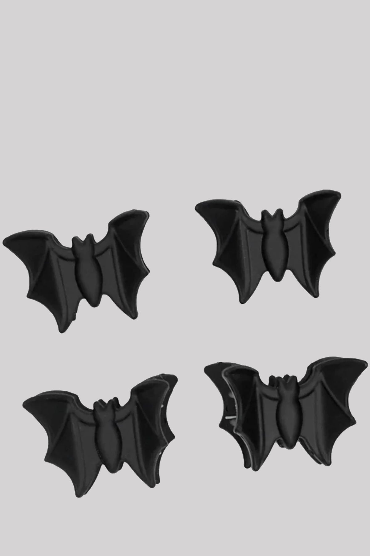 Kreepsville 666 Set of 4 Mini Bat Gothic Hair Clips