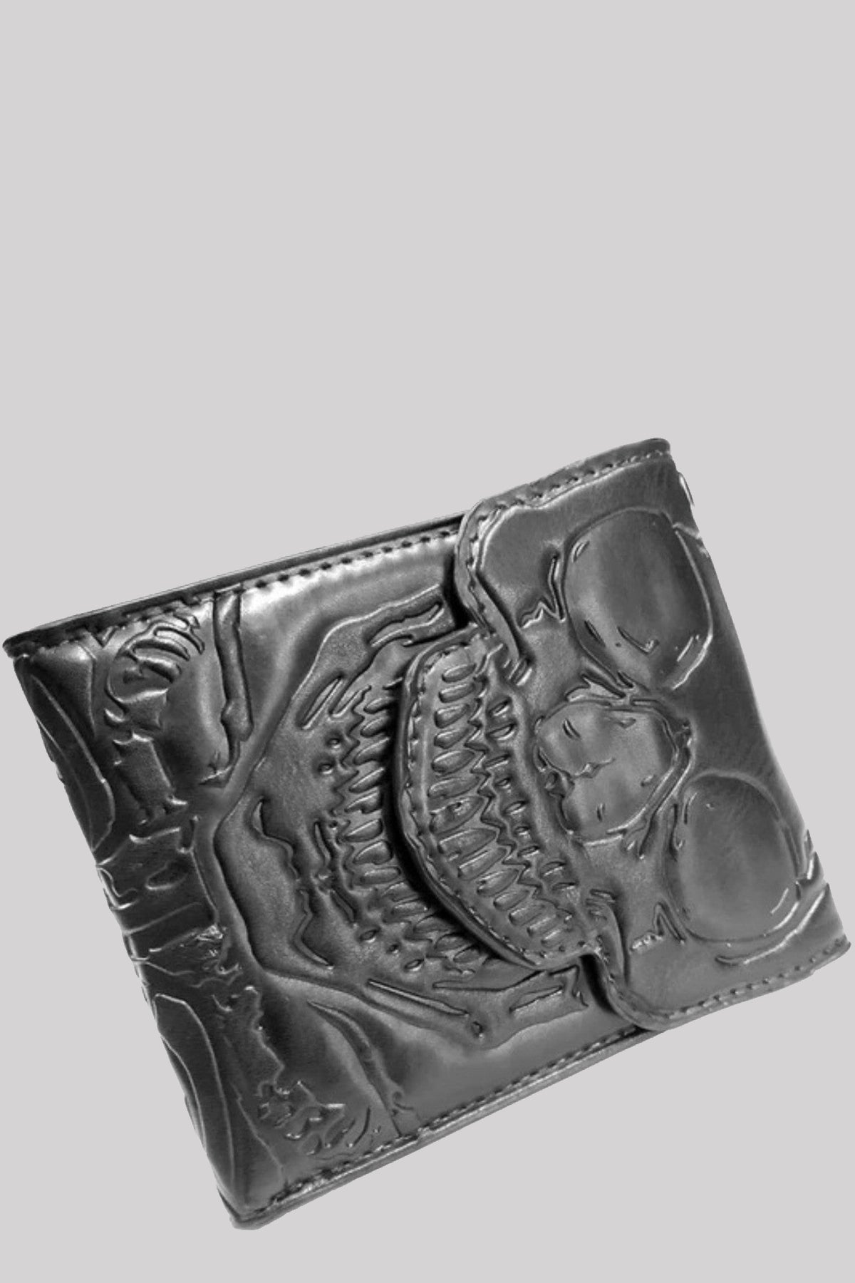 Kreepsville 666 Skull Ribcage Bi Fold Gothic Wallet