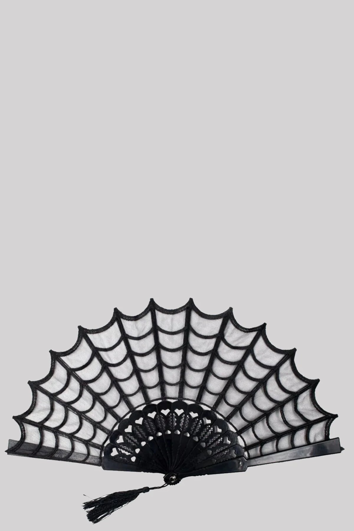 Kreepsville 666 Spiderweb Lace Hand Fan