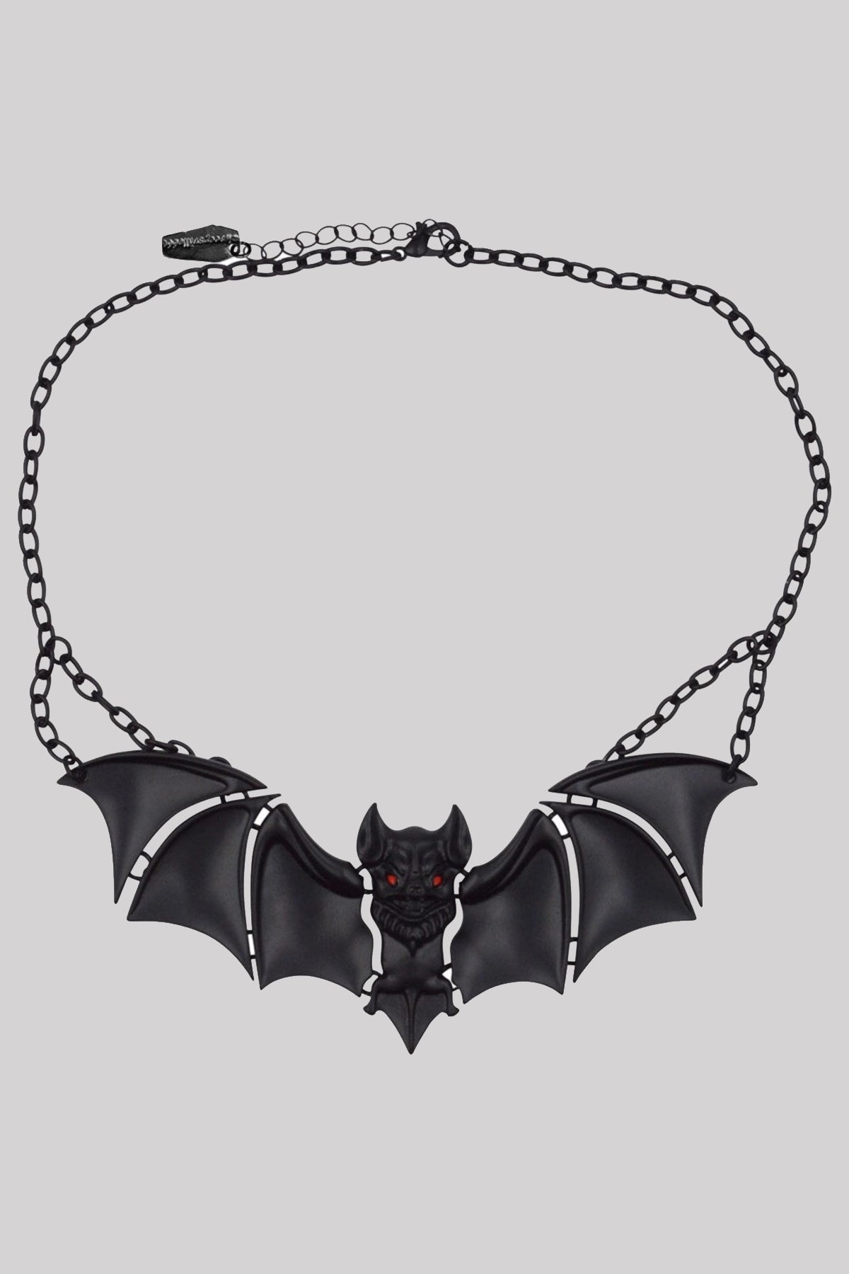 Kreepsville 666 Creature Of The Night Bat Black Goth Necklace