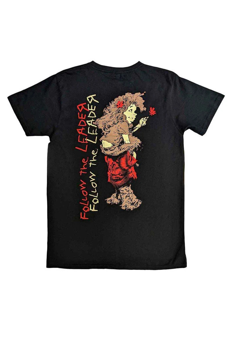 Korn Follow The Leader T-Shirt - Unisex Black Band Tee | Ro Rox Korn Follow The Leader T-Shirt - Unisex Black Band Tee | Ro Rox