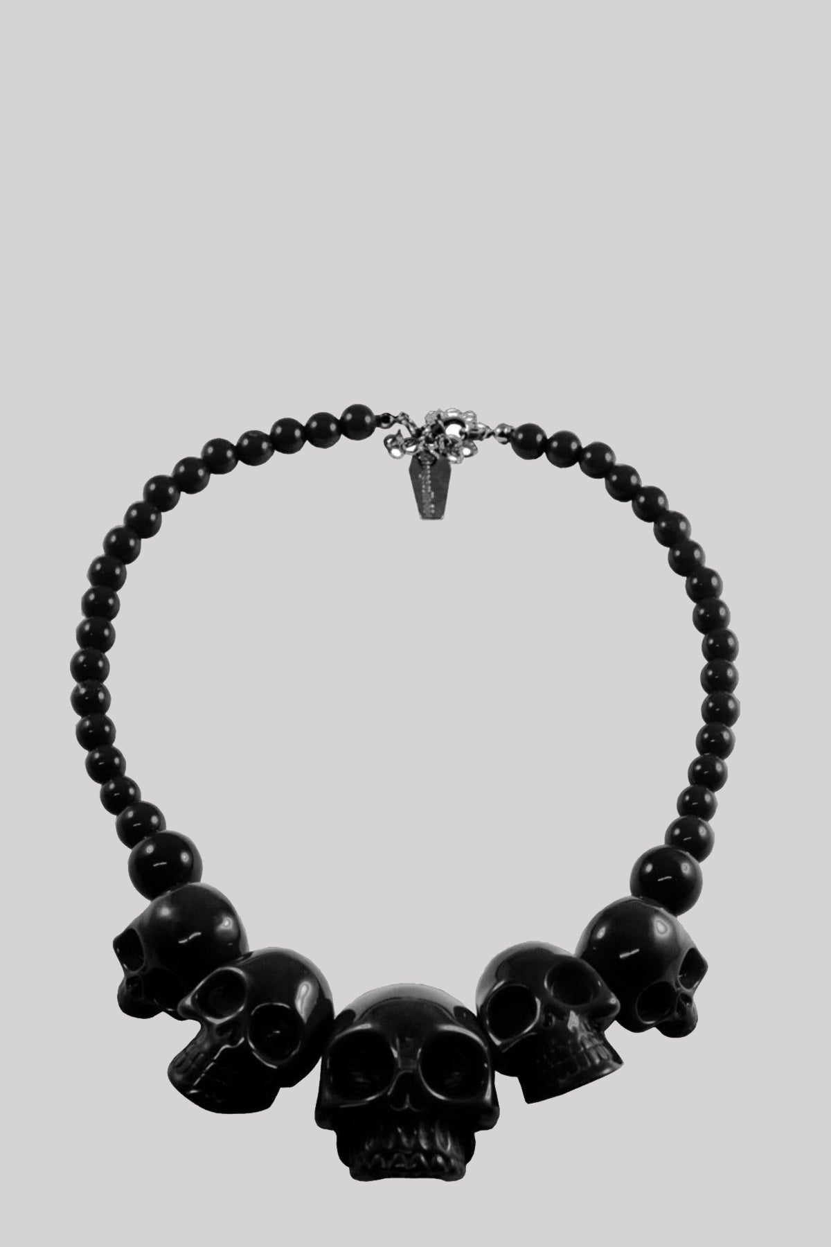 Kreepsville 666 Skull Collection Gothic Black Necklace