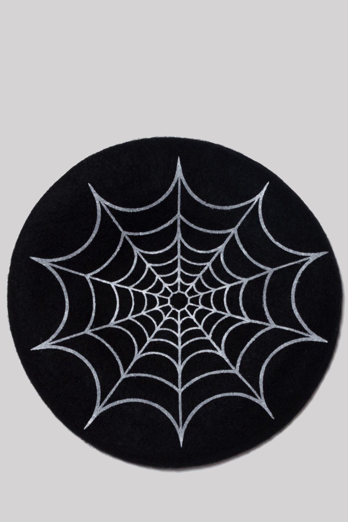 Kreepsville 666 Spider Web Beret Hat Gothic Accessory