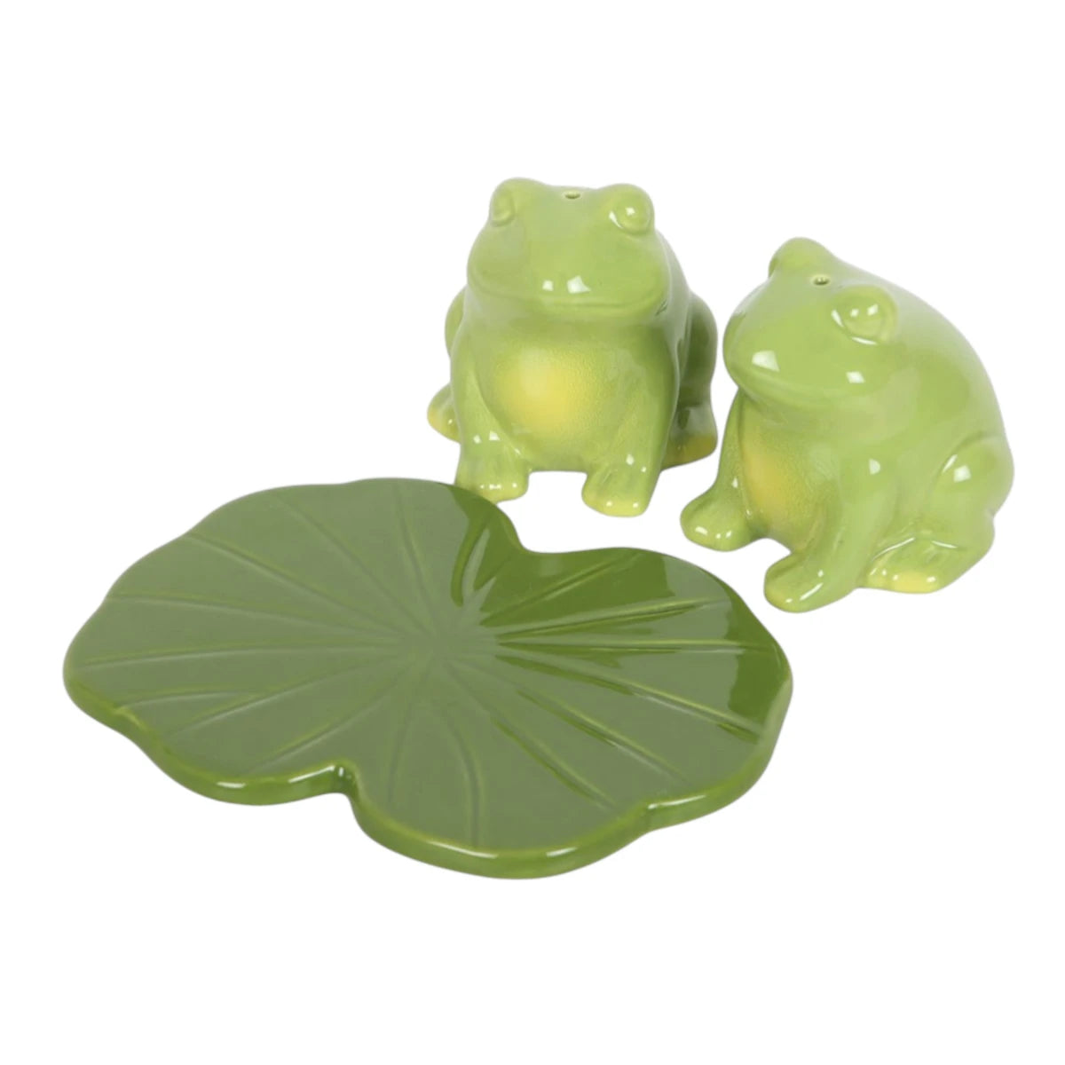 Luna Frog Shakers Ceramic Salt and Pepper Gothic Set Decor