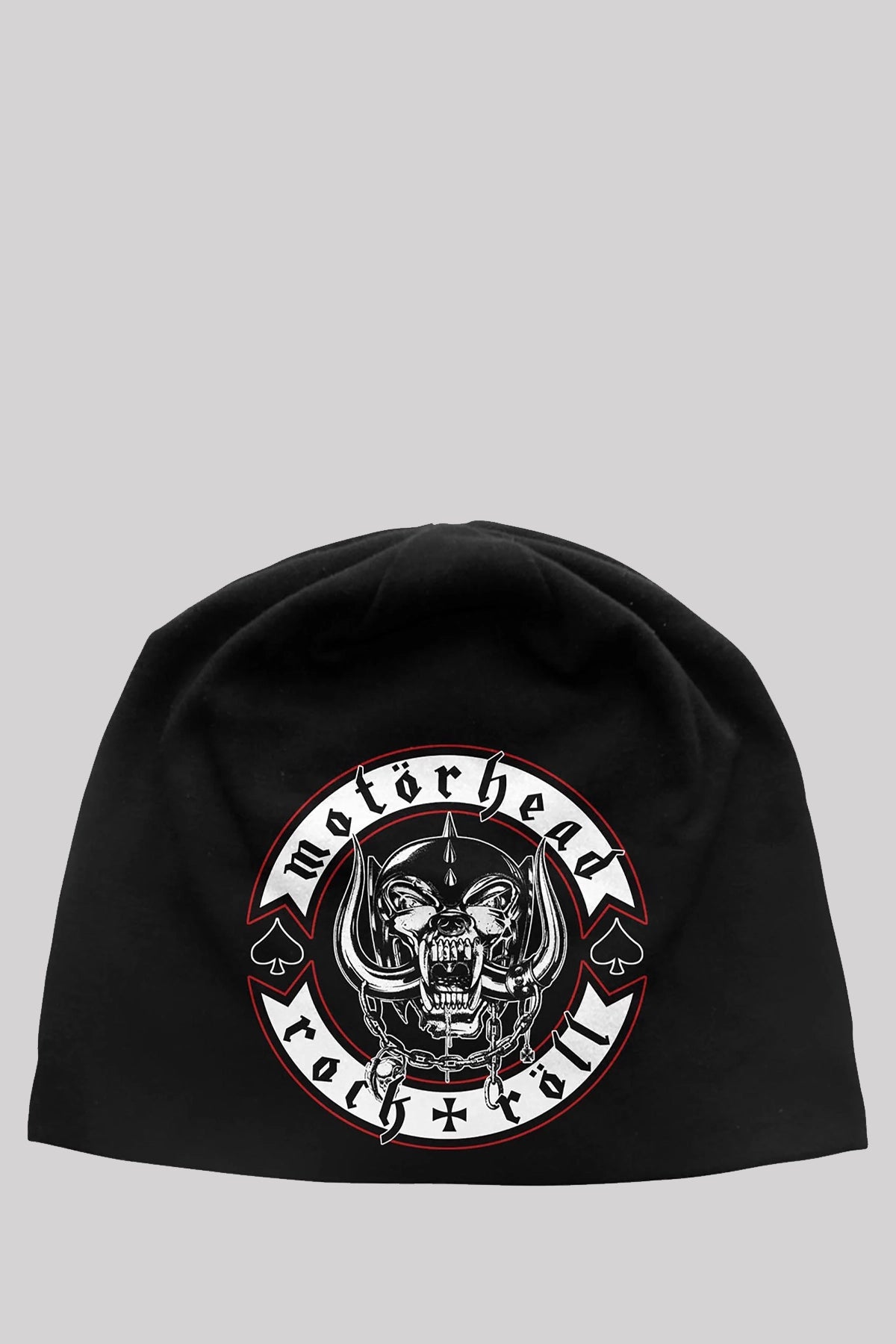 Motorhead Unisex Beanie Hat: Biker Badge Official Band Merch