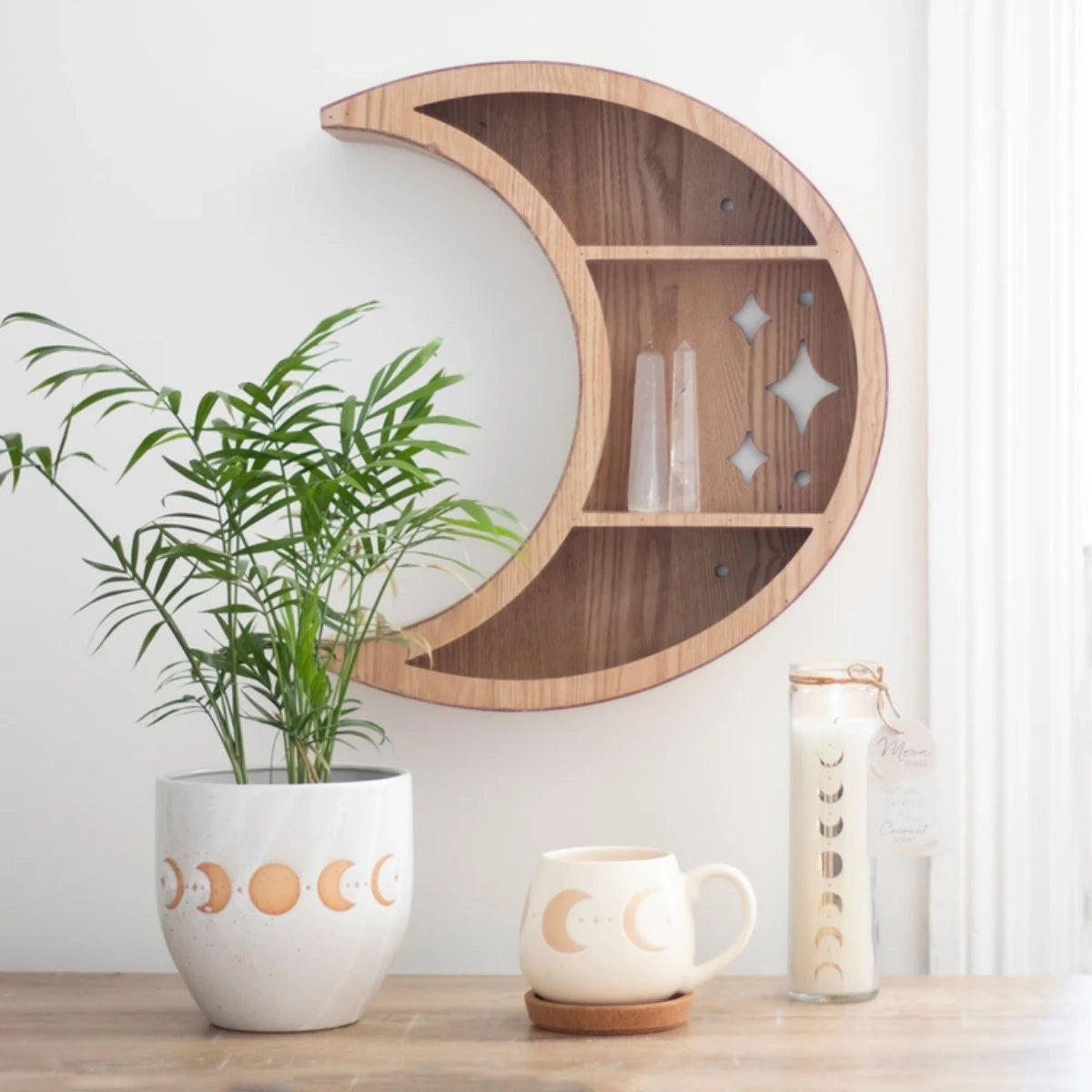 Moon Phase Plant Pot - Ceramic Planter for Spiritual Decor | Ro Rox