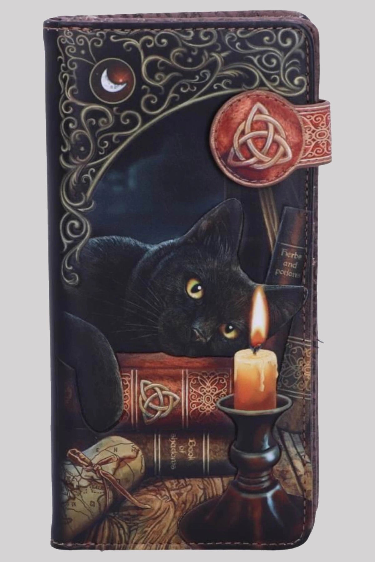 Nemesis Now Witching Hour Embossed Cat Witch Purse