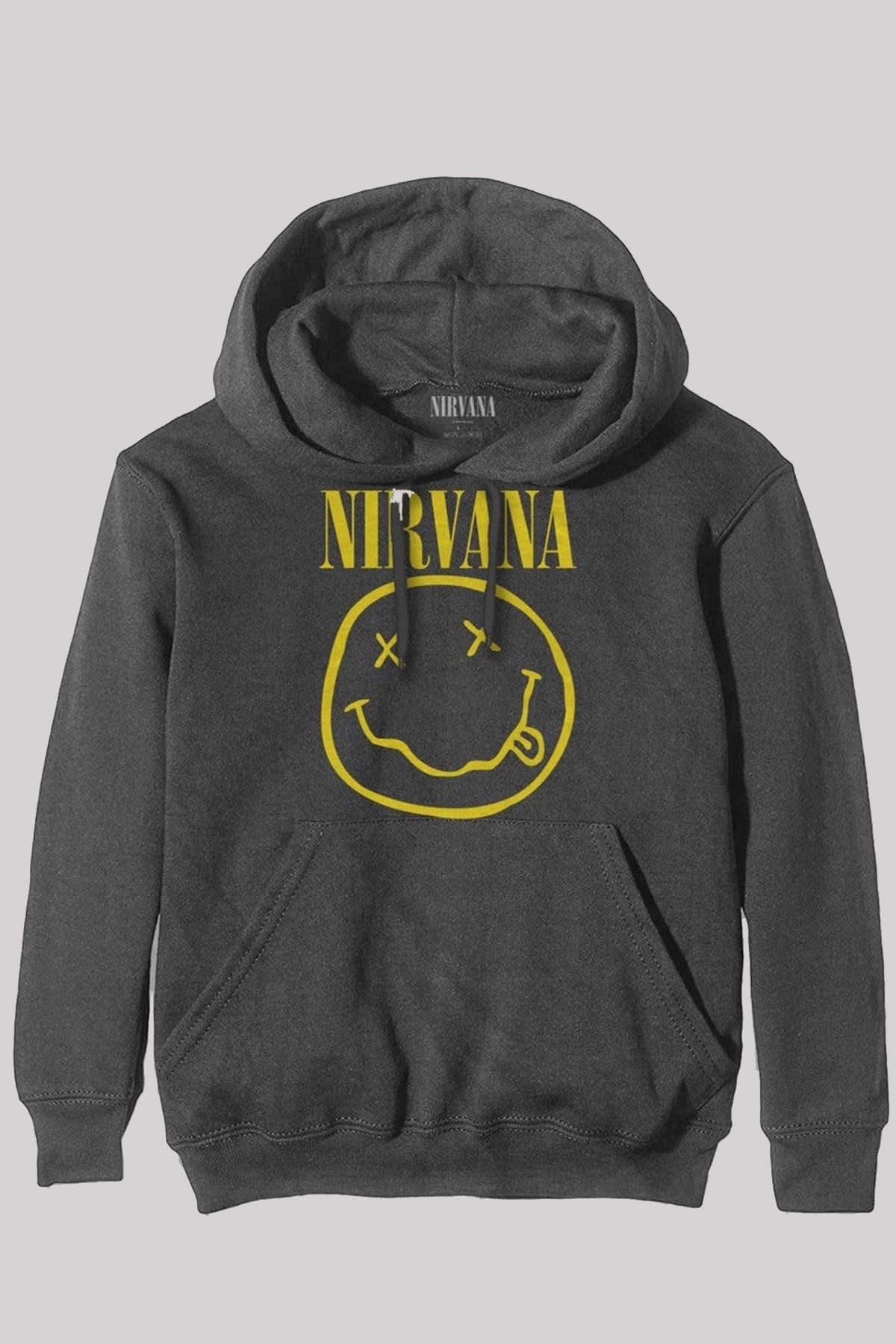 Nirvana Unisex Yellow Happy Face Hoodie