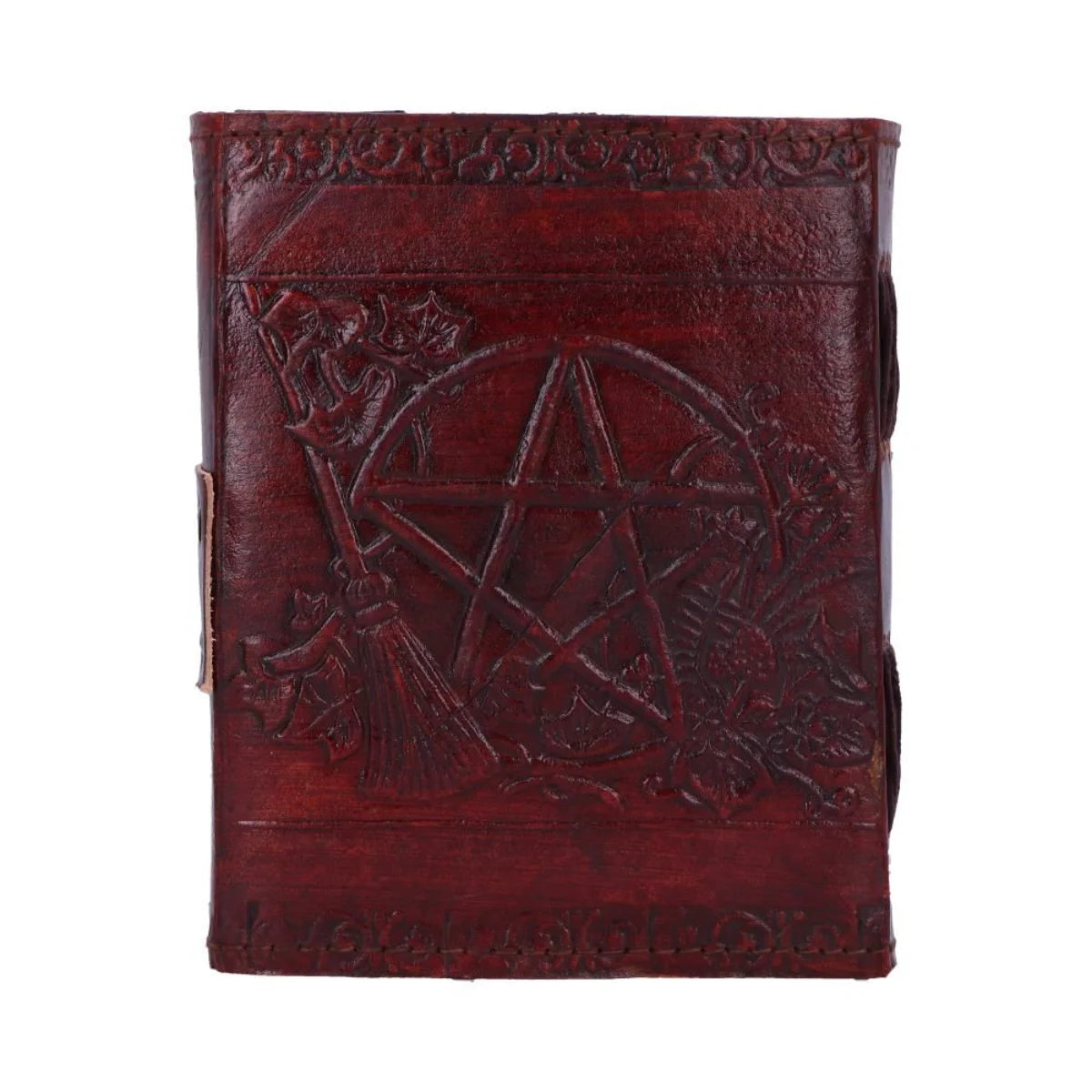 Pentagram Leather Emboss Journal Nemesis Now Wiccan Notebook