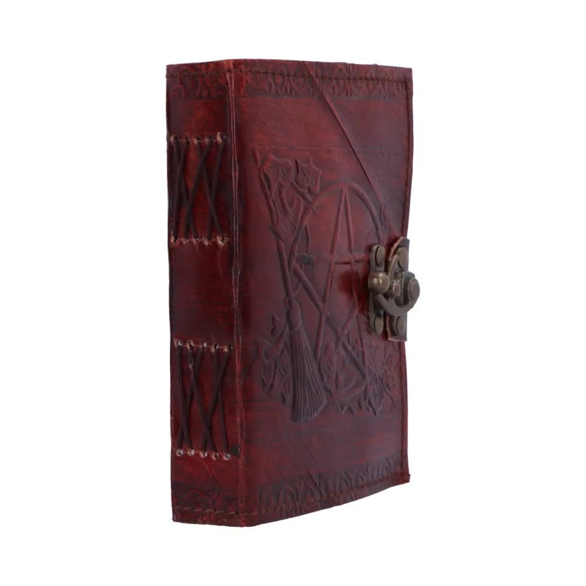 Pentagram Leather Emboss Journal Nemesis Now Wiccan Notebook