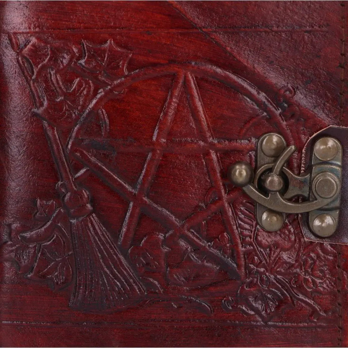 Pentagram Leather Emboss Journal Nemesis Now Wiccan Notebook