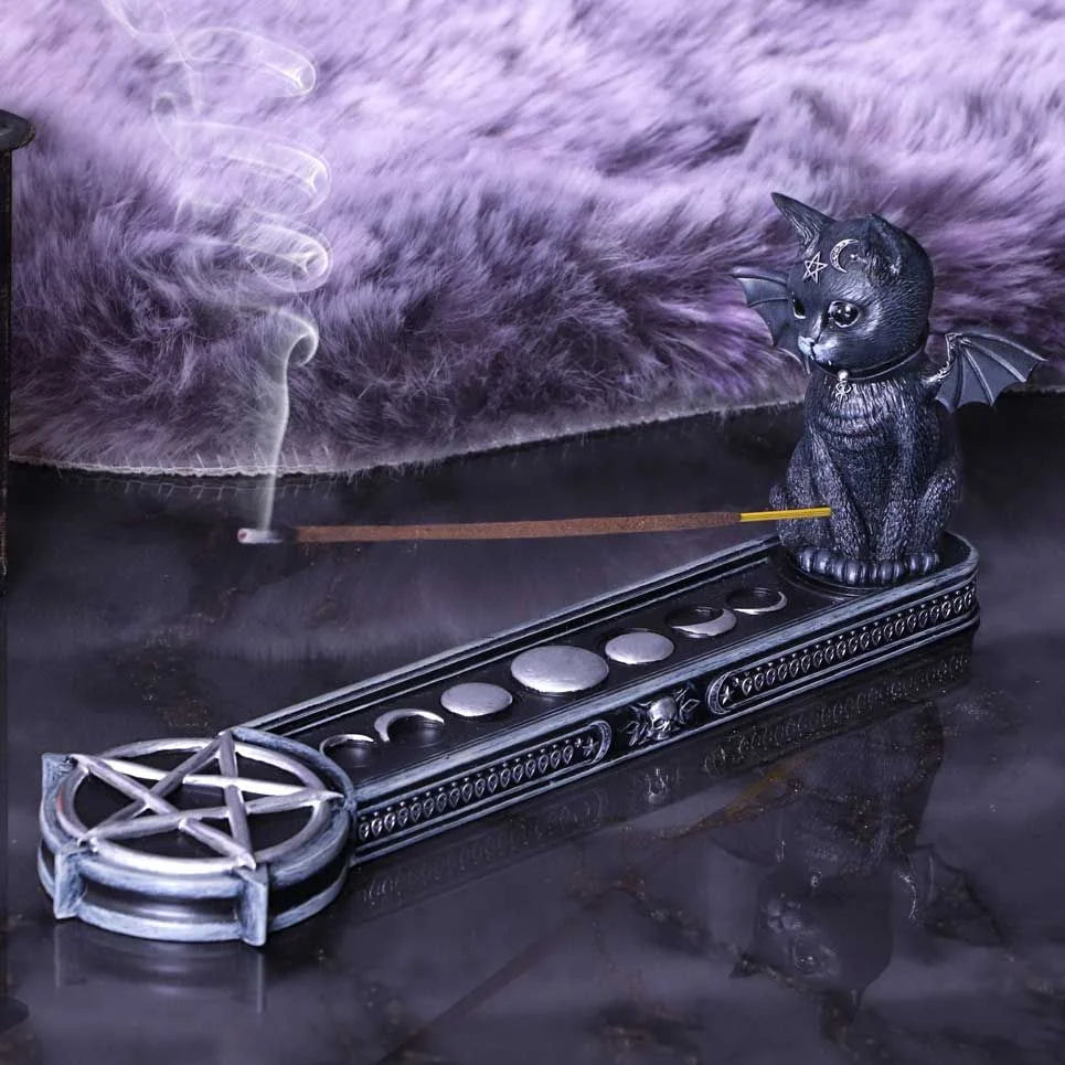 Nemesis Now Malpuss Incense Holder Moon Phases Gothic Wicca Gift