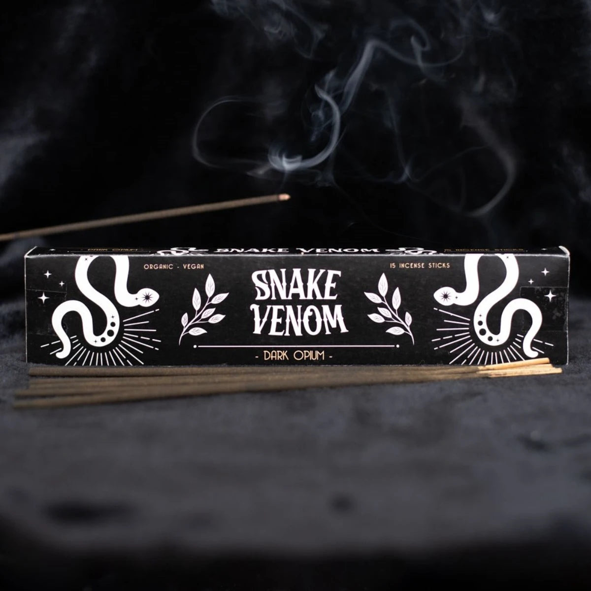 Snake Venom Incense Sticks – Dark Opium Scent, Vegan 15 Pack
