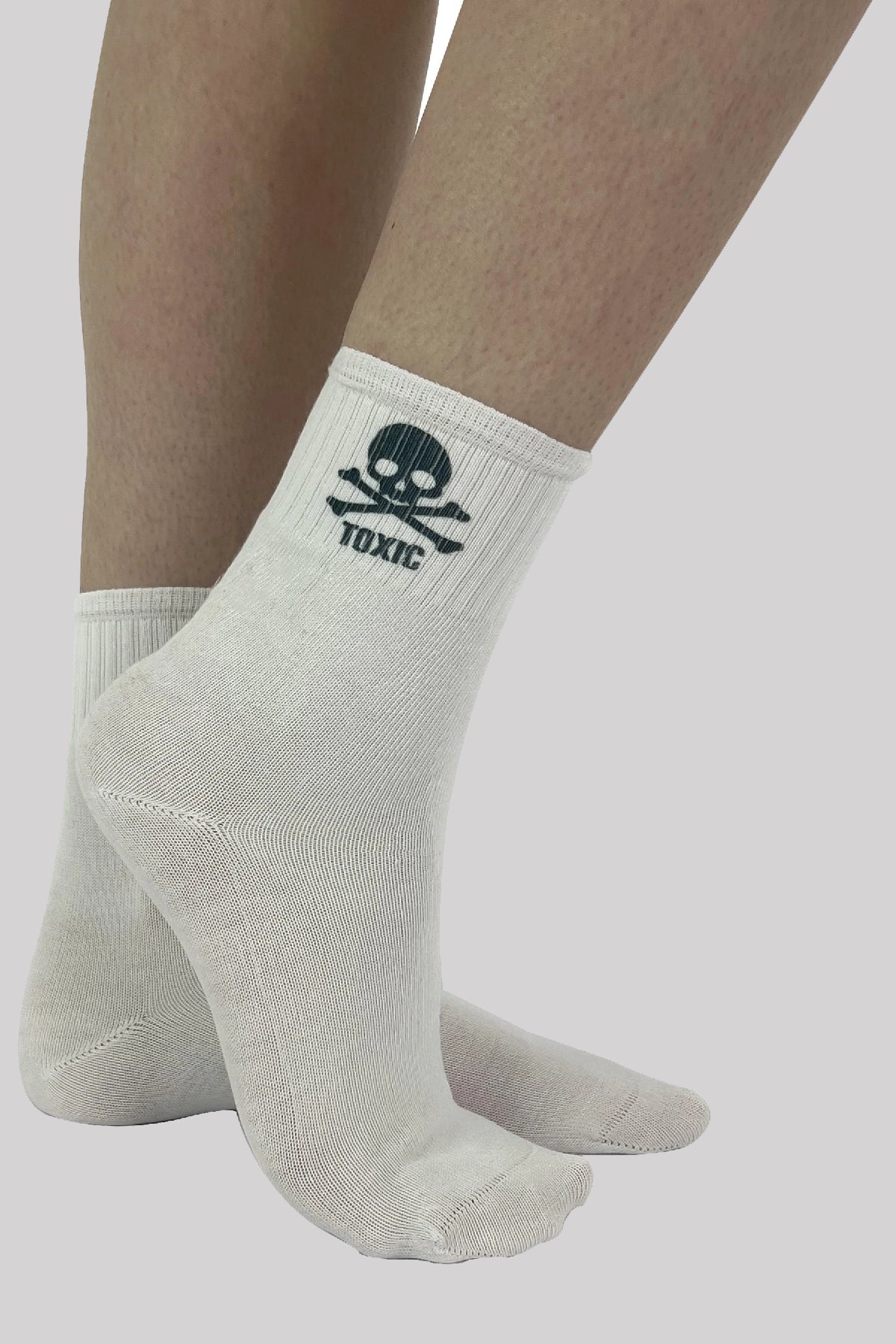 Pamela Mann Printed Crew Socks, Toxic (One-Size)