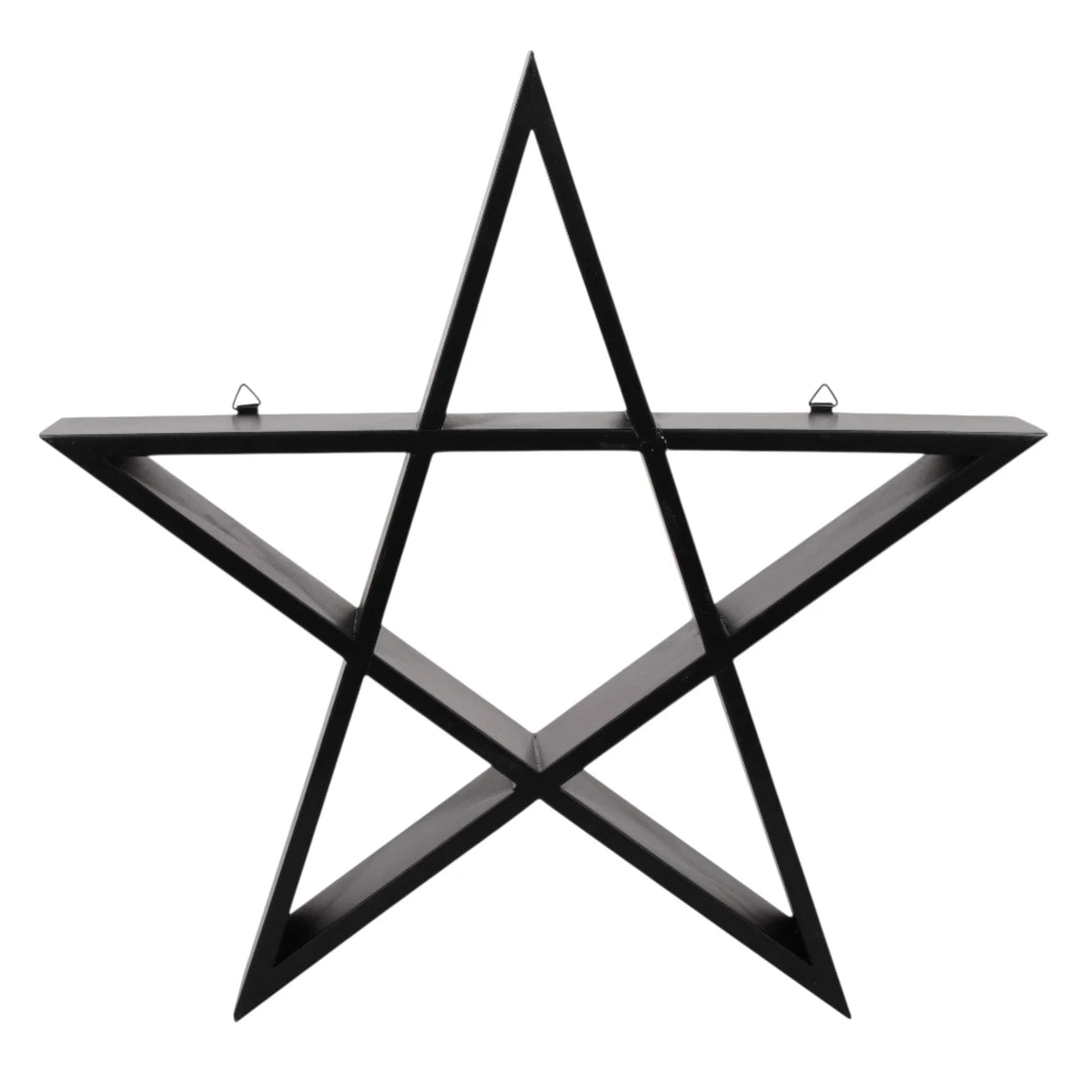 Pentagram Star Wall Shelf Gothic MDF Display for Ornaments