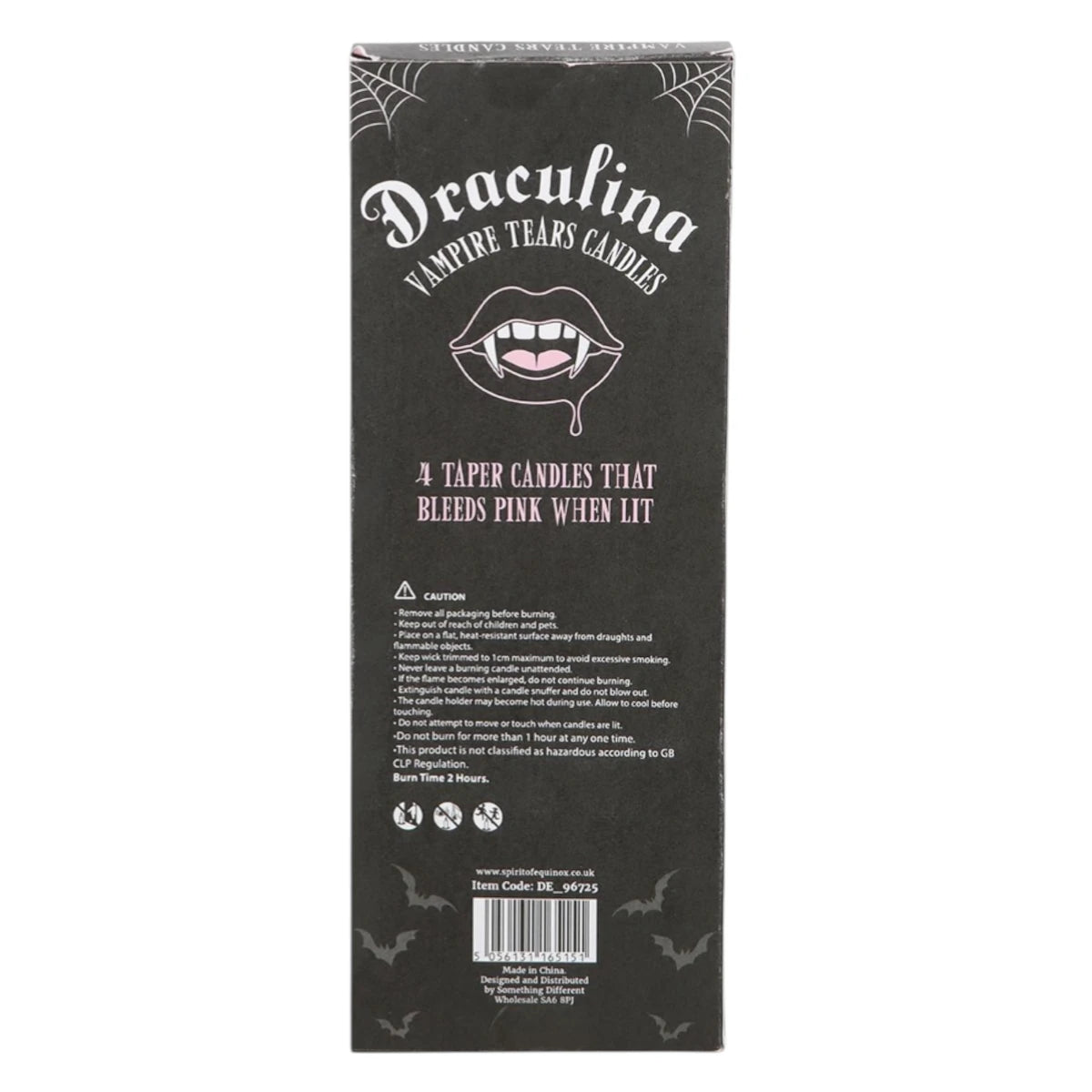 Pink Vampire Tears Candles Draculina Goth Pink Taper Set of 4