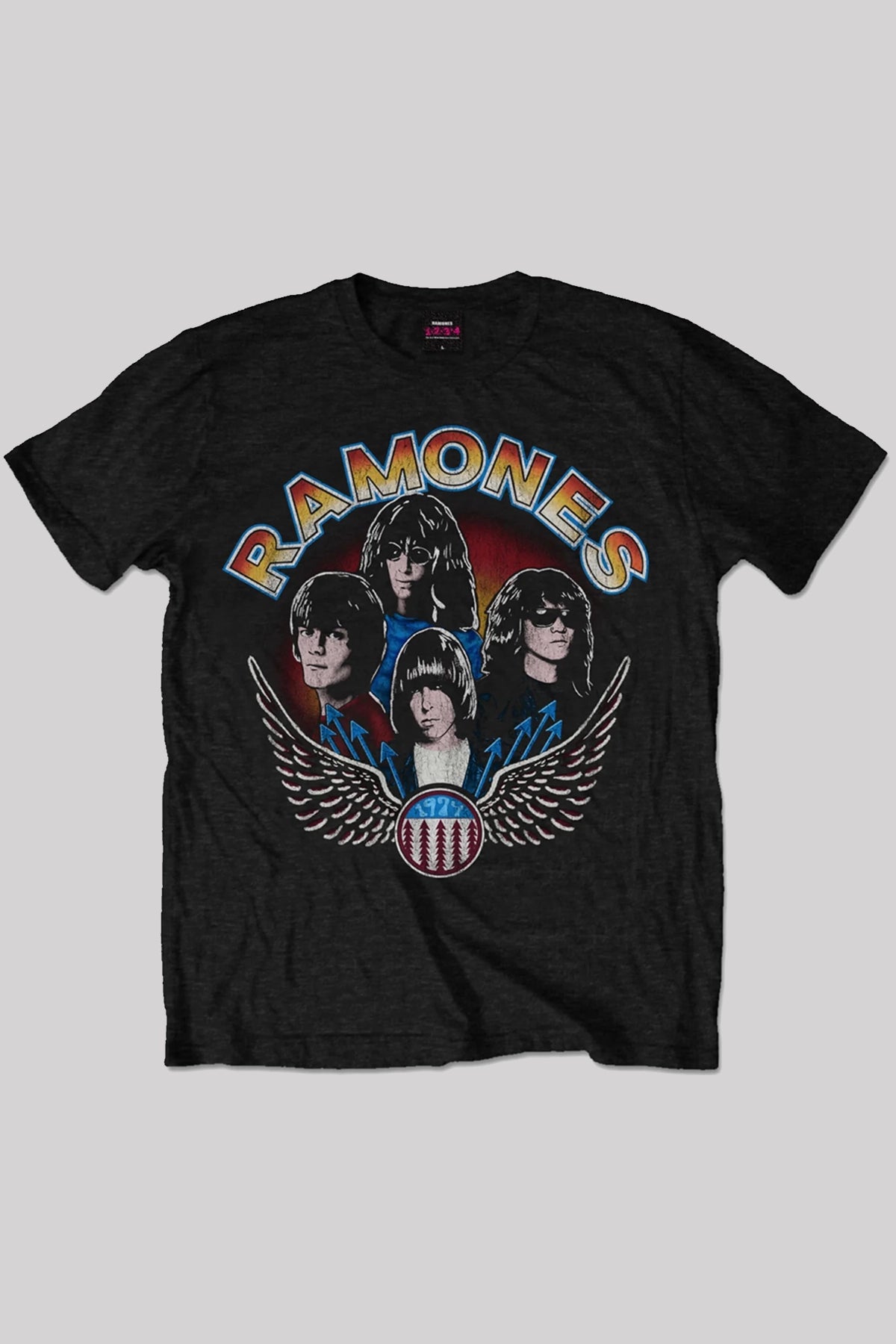 Ramones Vintage Wings Photo Band T-Shirt